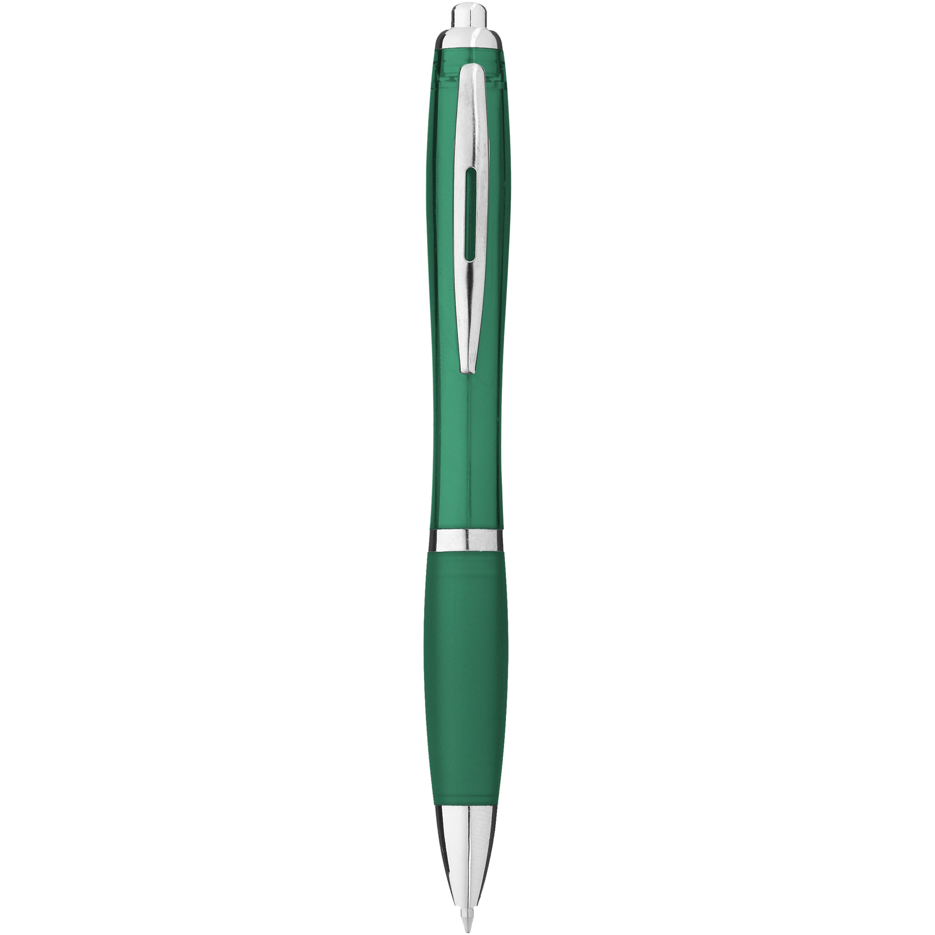 Coloured Barrel and Soft Touch Grip Ballpoint Pen