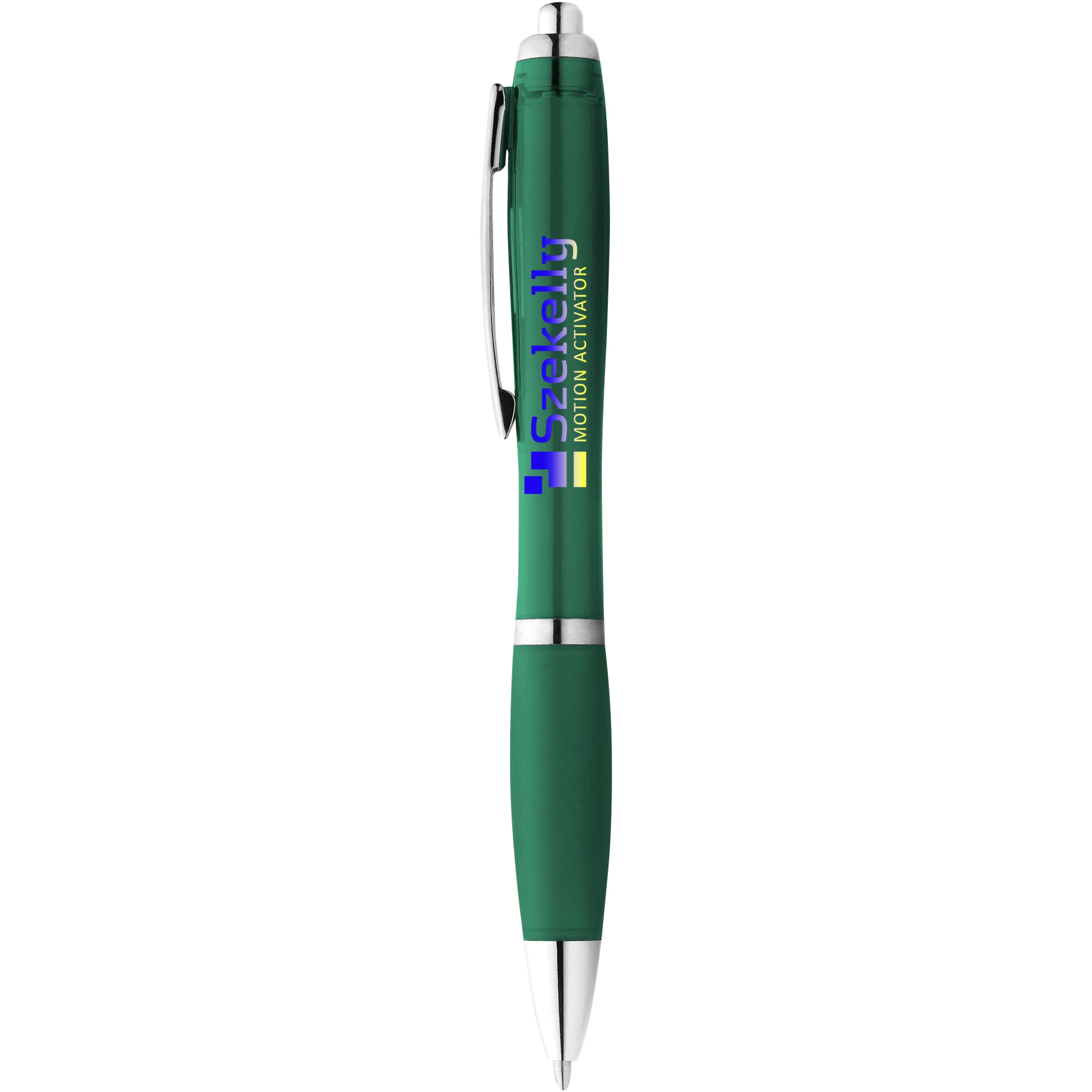 Coloured Barrel and Soft Touch Grip Ballpoint Pen