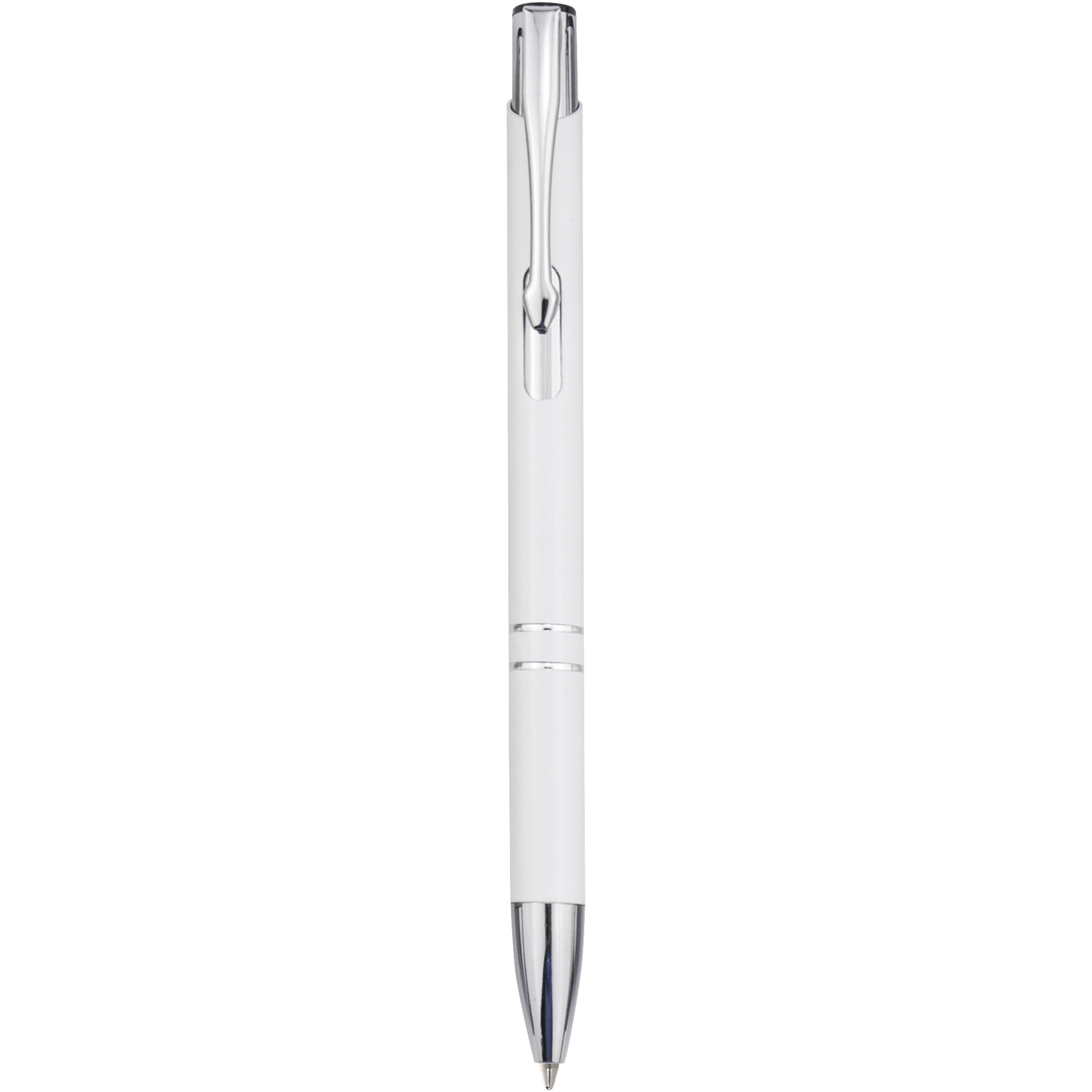 Moneta Click Action Ballpoint Pen in Aluminium