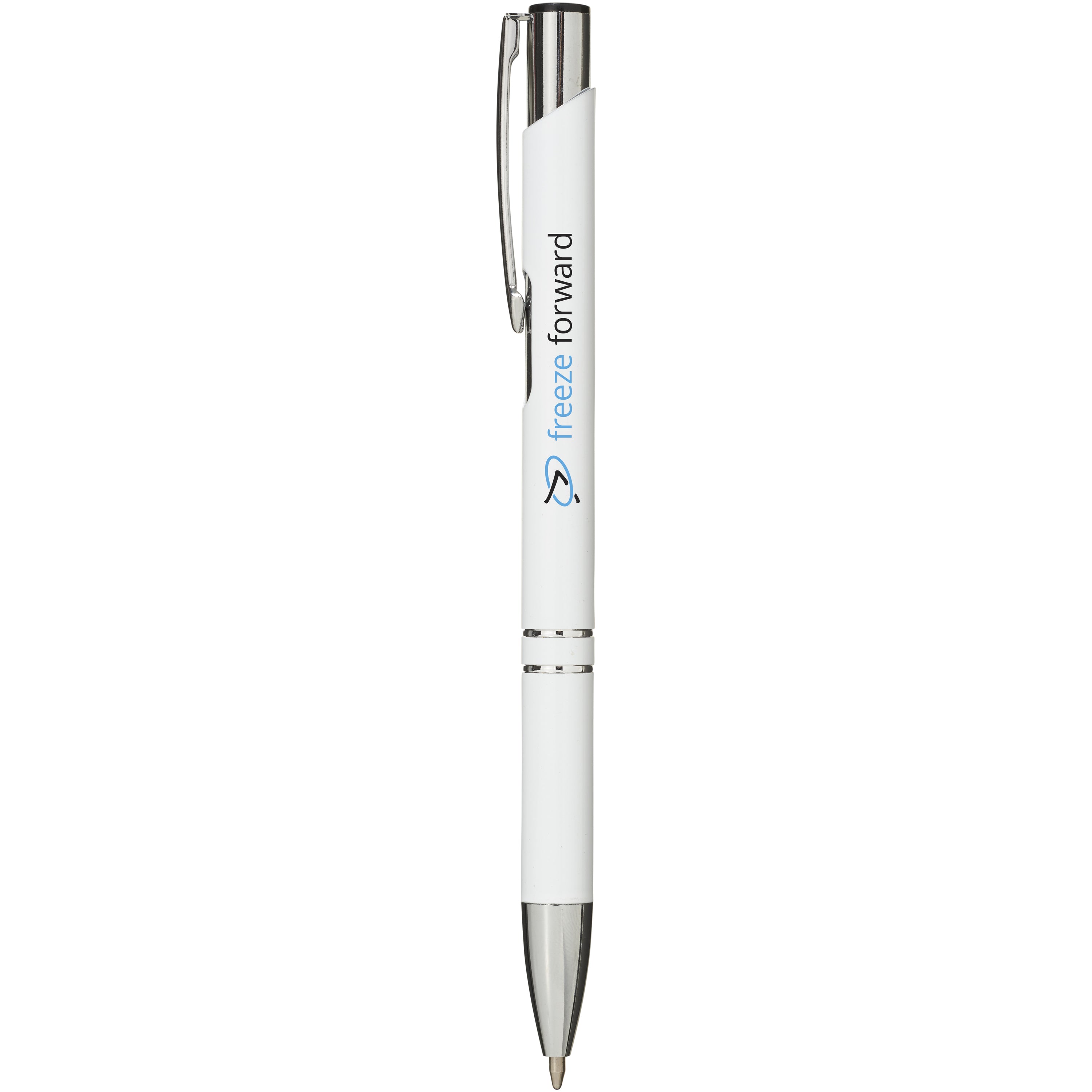 Moneta Click Action Ballpoint Pen in Aluminium