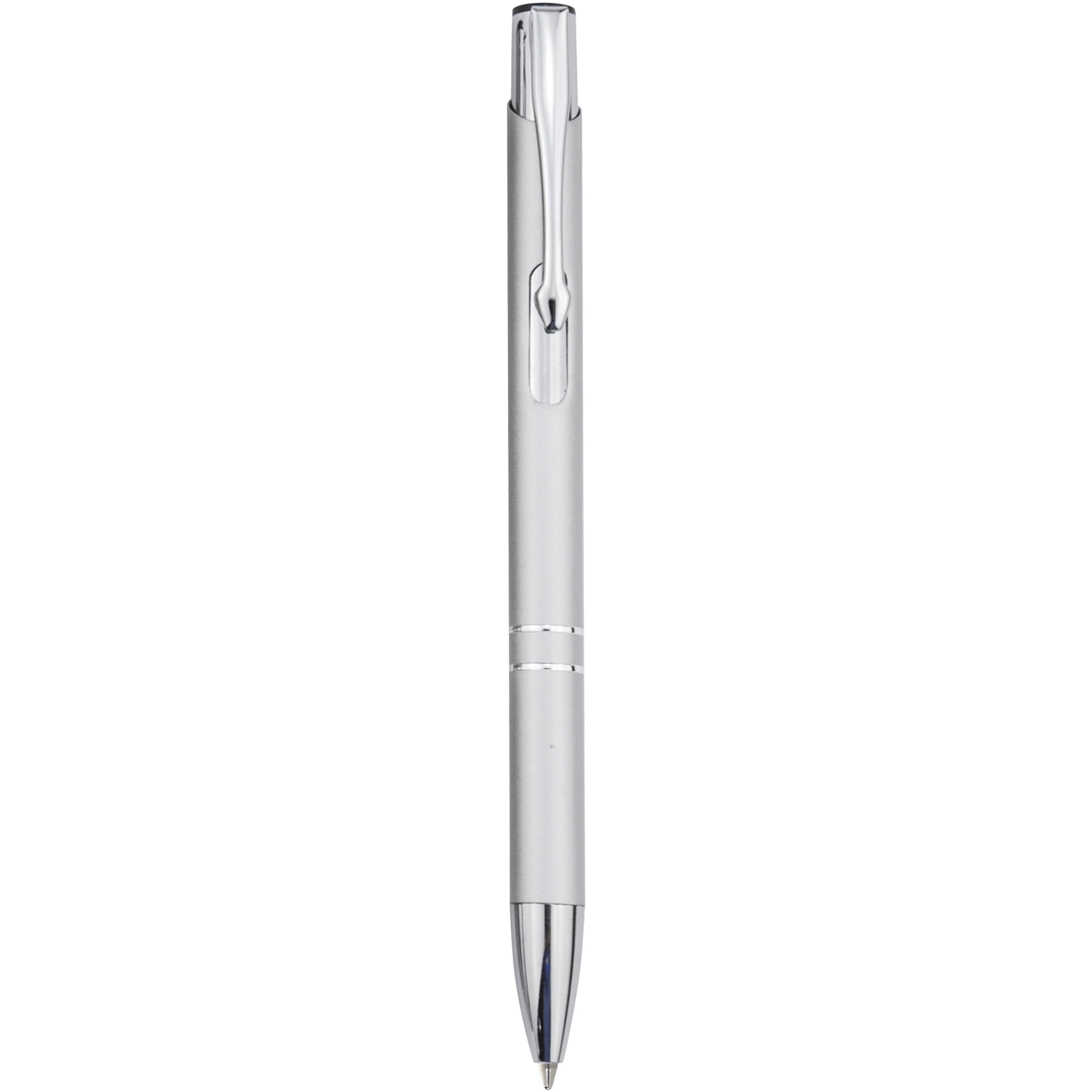 Moneta Click Action Ballpoint Pen in Aluminium
