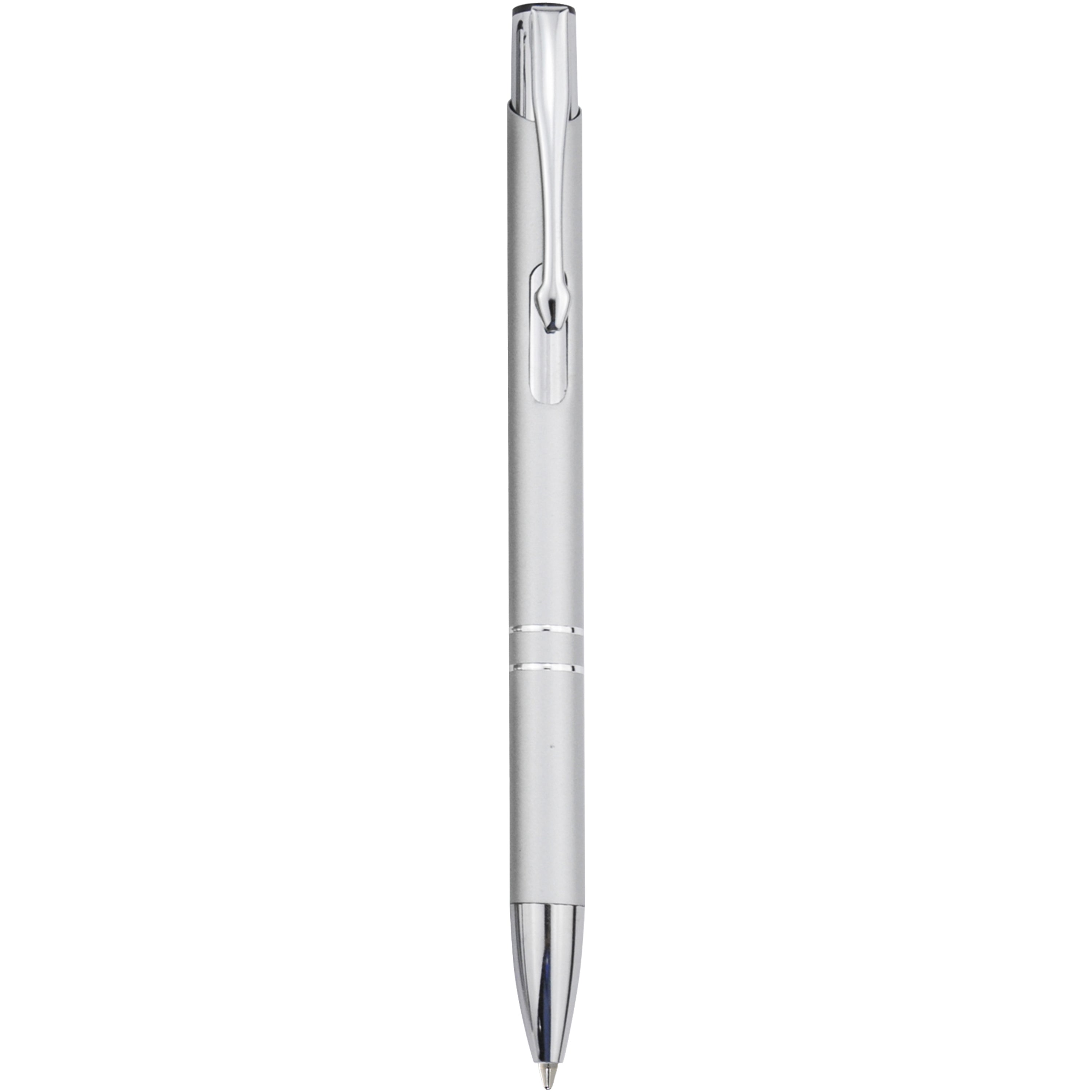 Moneta Click Action Ballpoint Pen in Aluminium