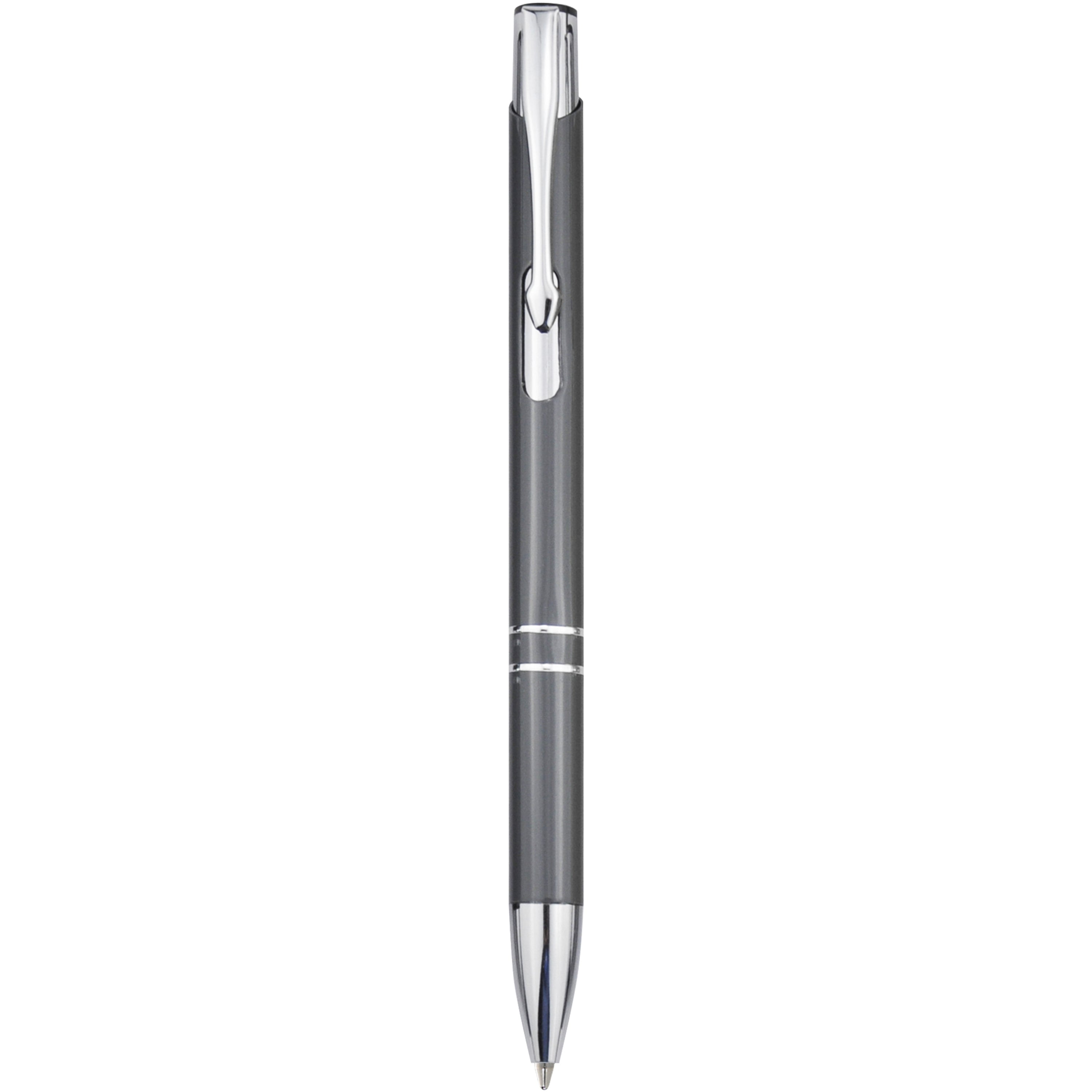 Moneta Click Action Ballpoint Pen in Aluminium