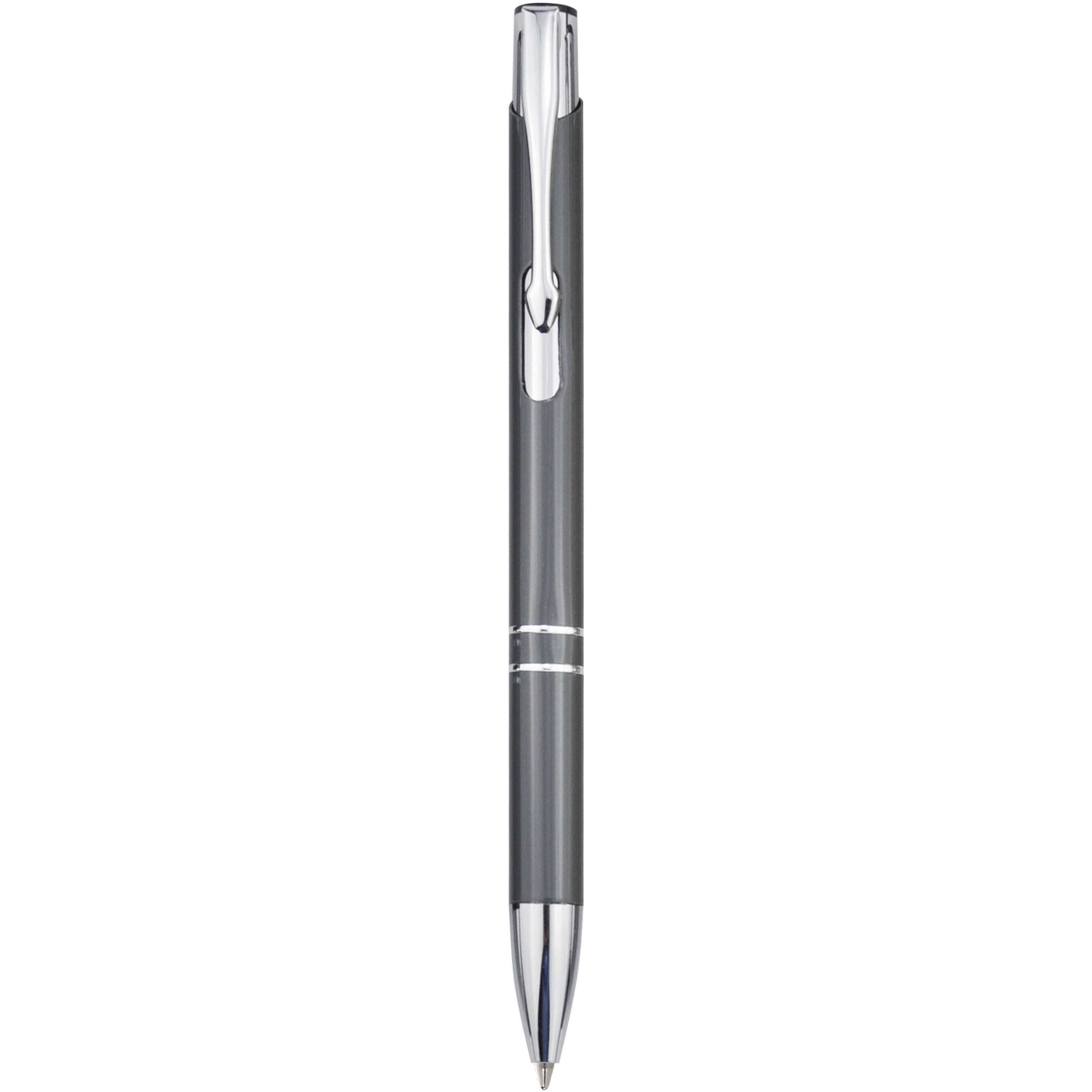 Moneta Click Action Ballpoint Pen in Aluminium