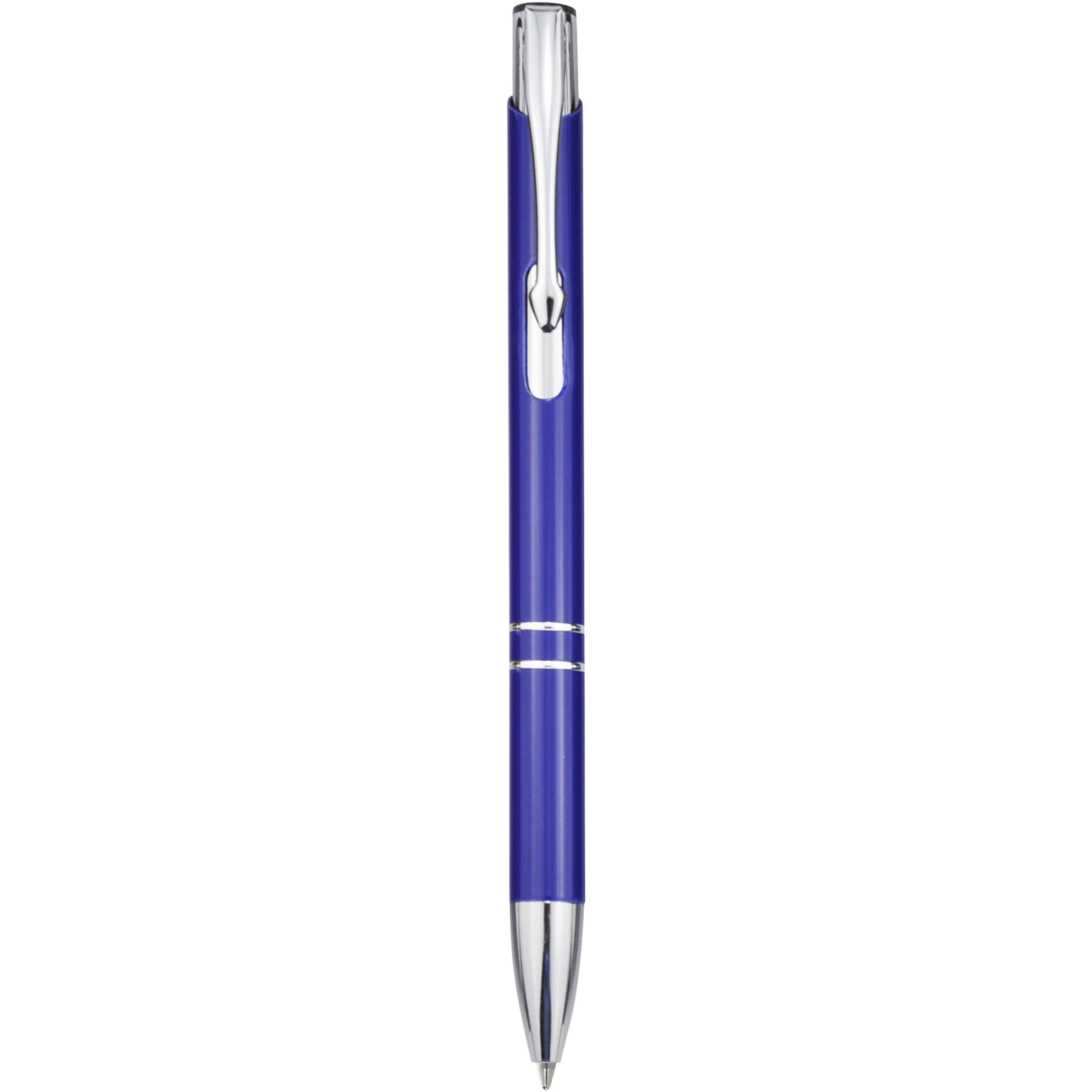 Moneta Click Action Ballpoint Pen in Aluminium