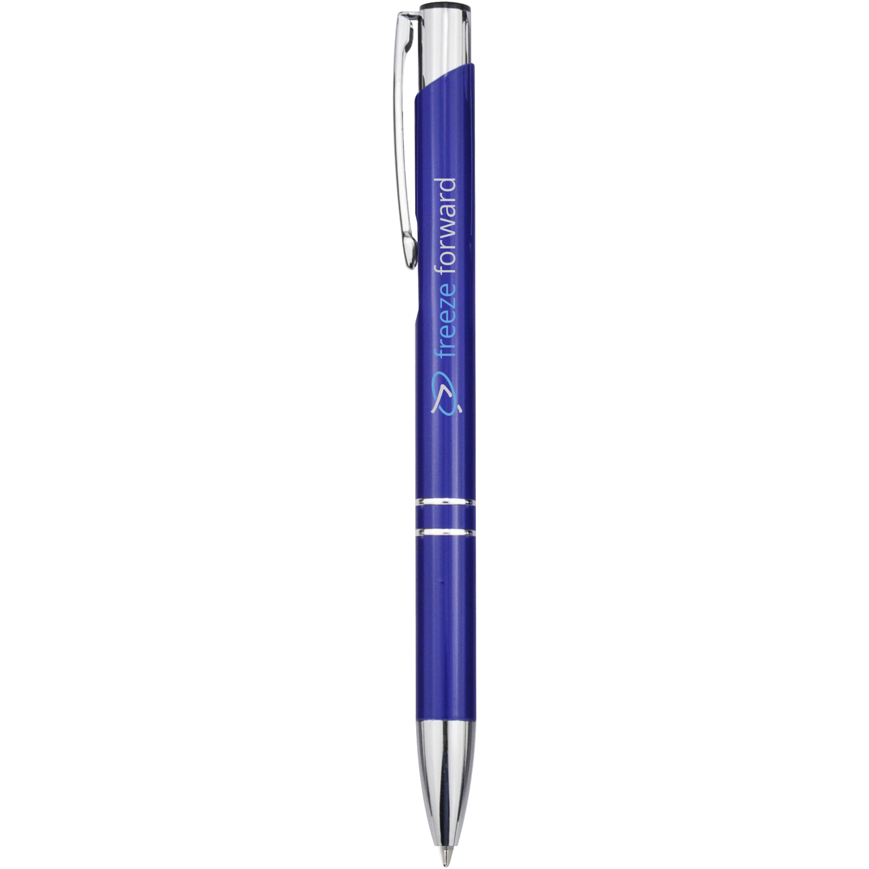Moneta Click Action Ballpoint Pen in Aluminium