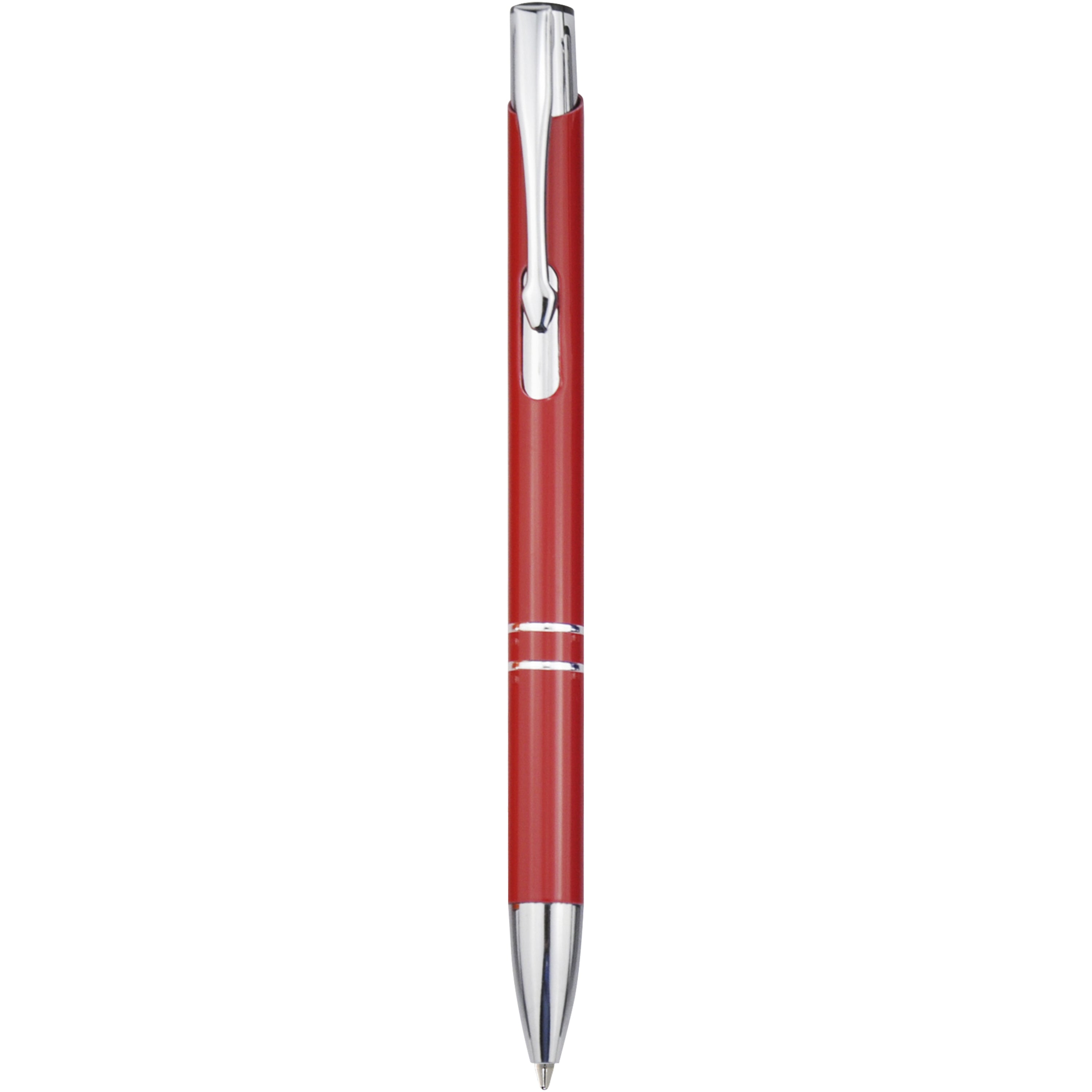 Moneta Click Action Ballpoint Pen in Aluminium