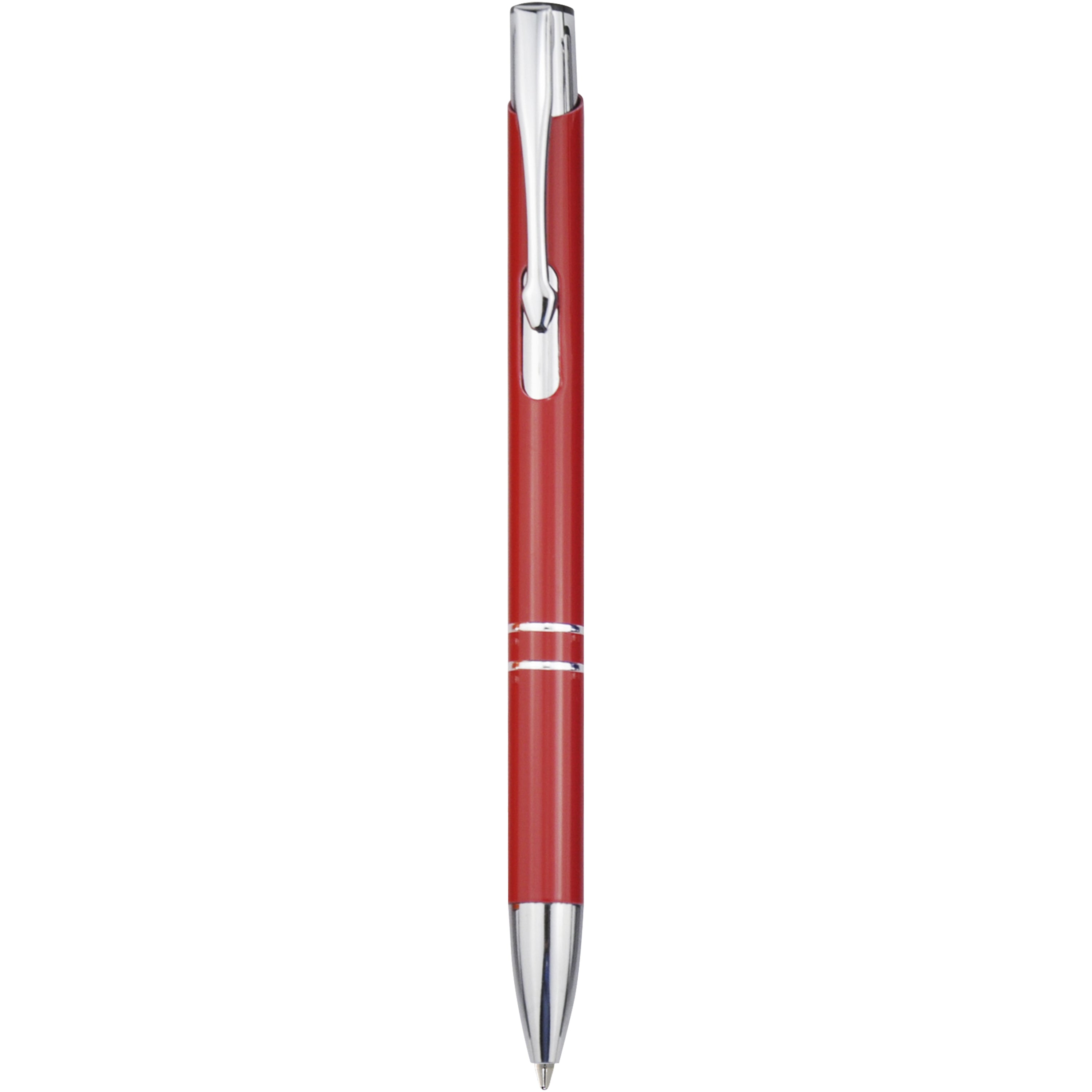 Moneta Click Action Ballpoint Pen in Aluminium