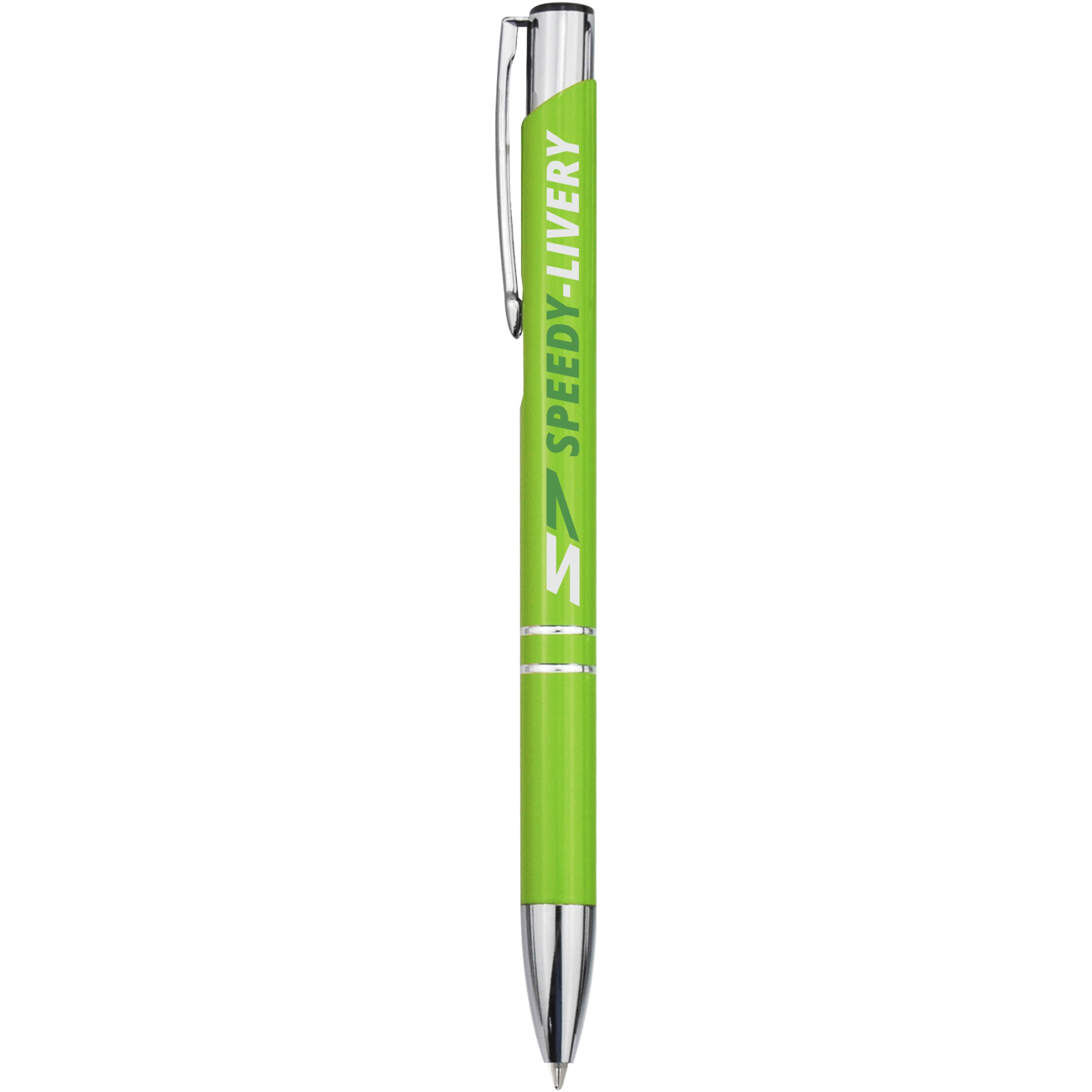 Moneta Click Action Ballpoint Pen in Aluminium