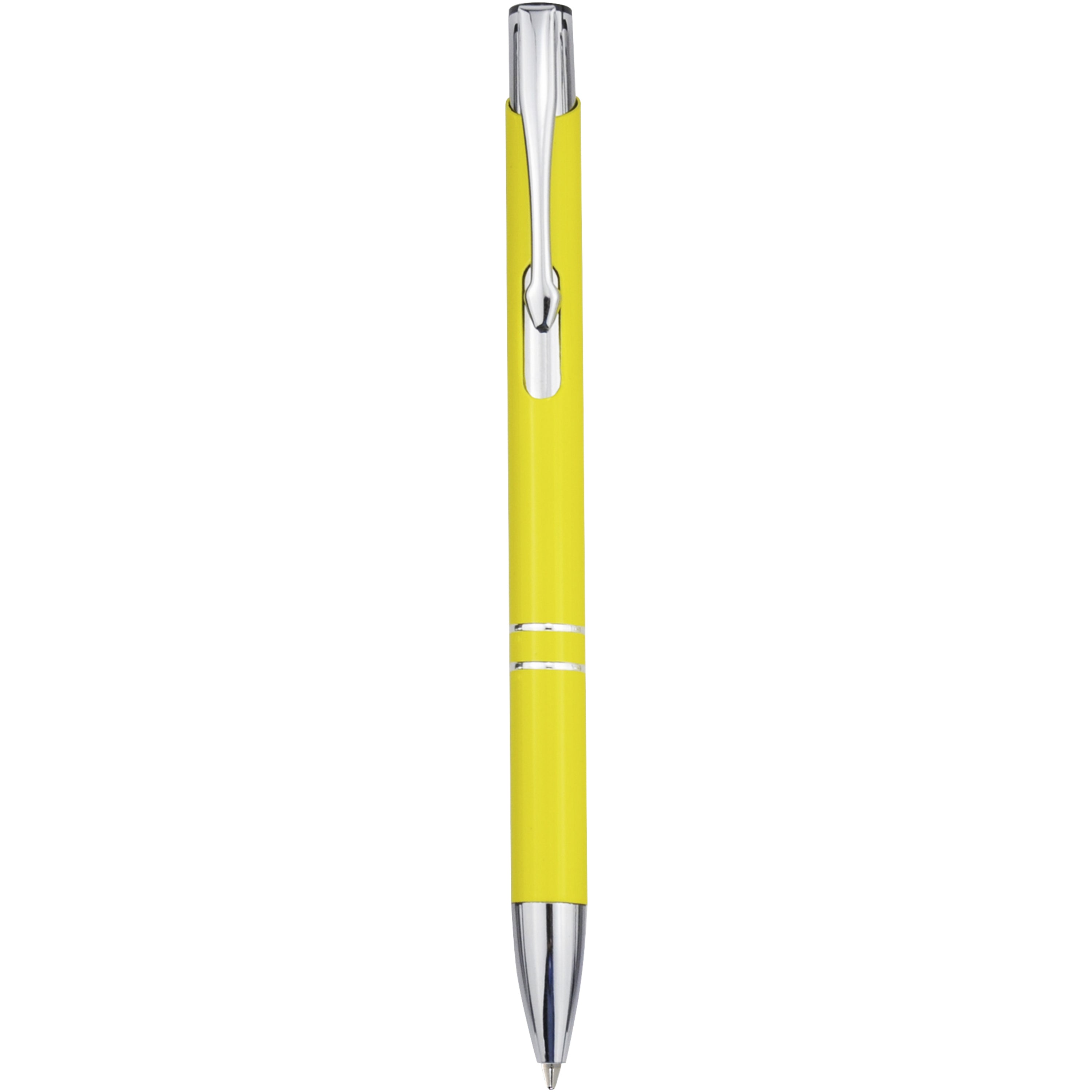 Moneta Click Action Ballpoint Pen in Aluminium