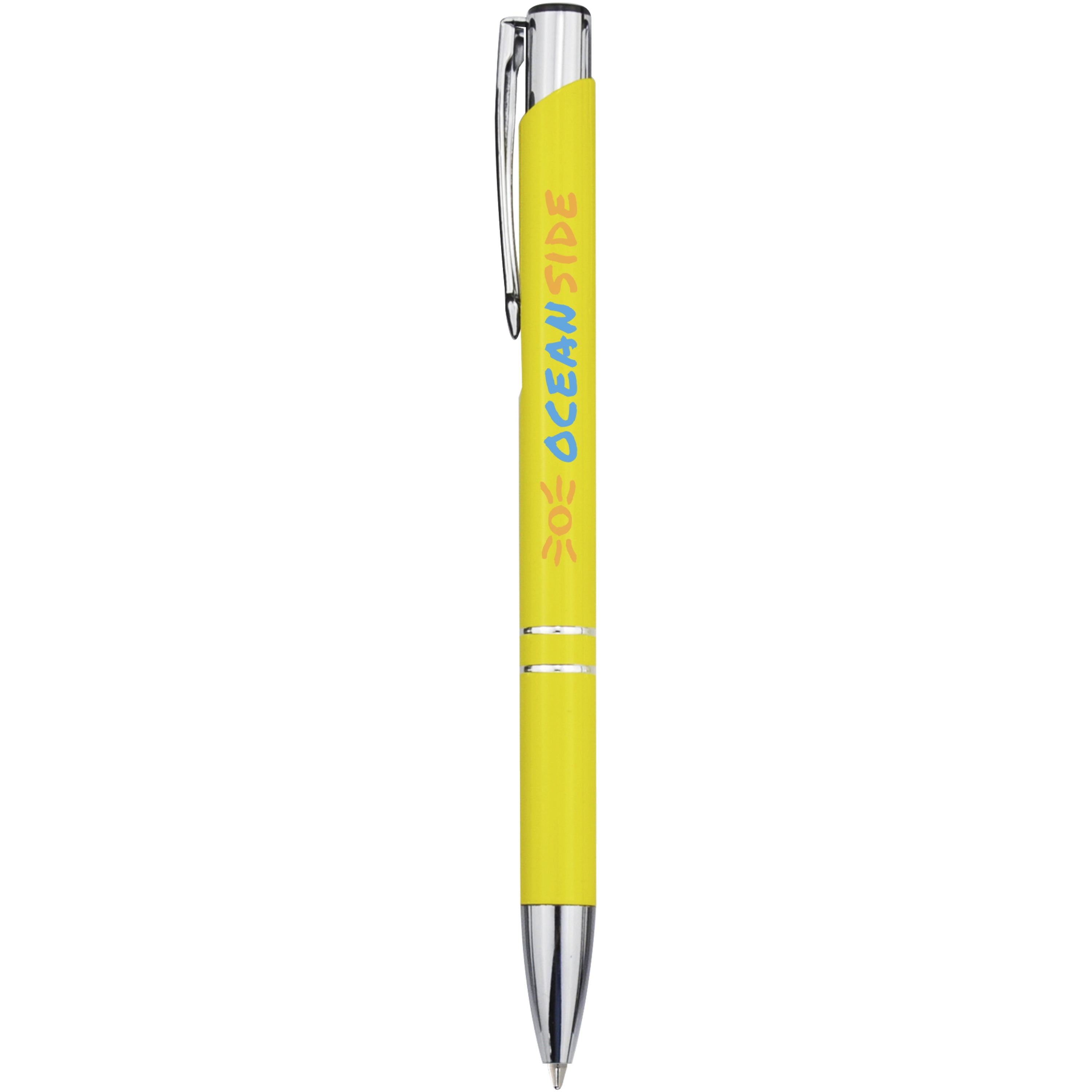 Moneta Click Action Ballpoint Pen in Aluminium