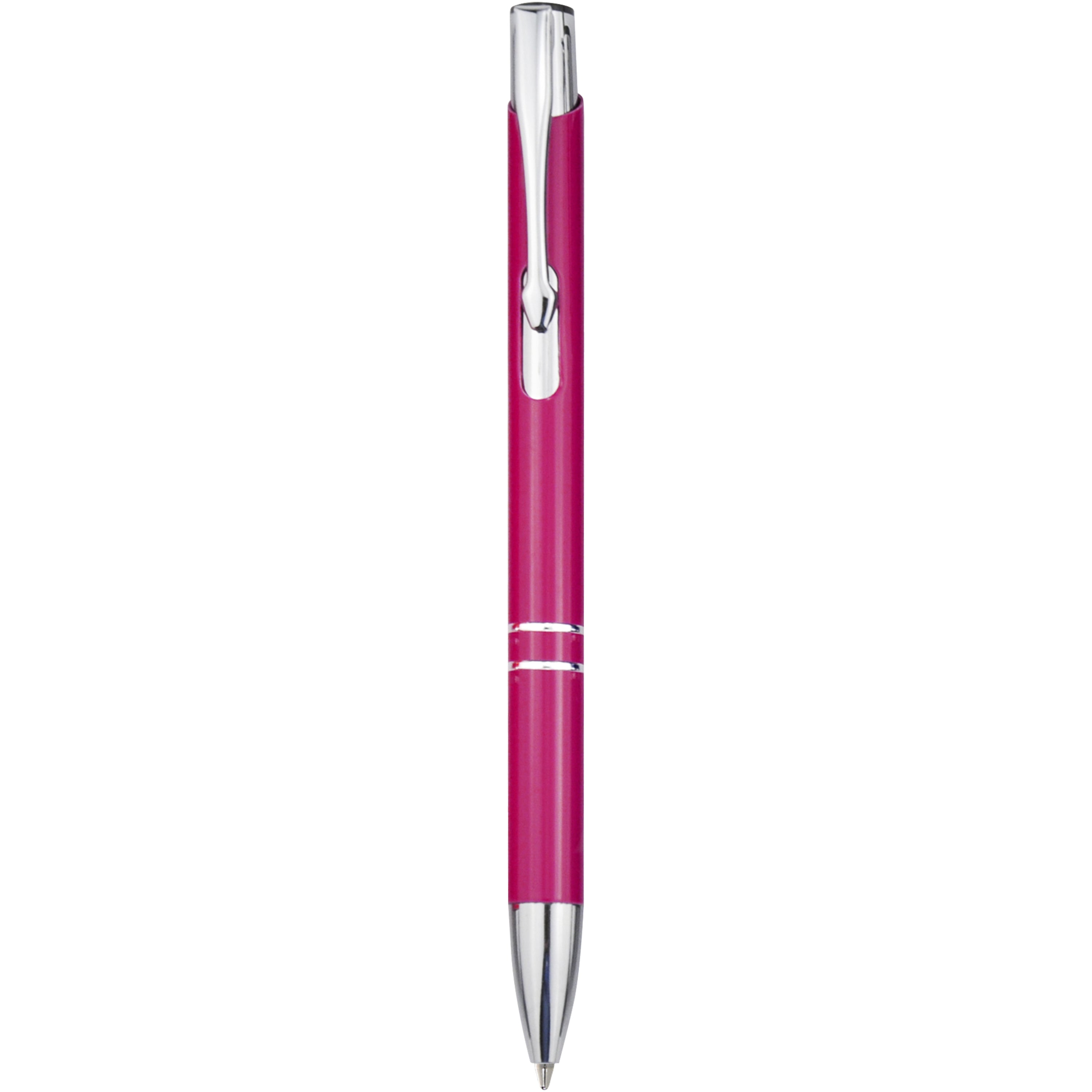 Moneta Click Action Ballpoint Pen in Aluminium