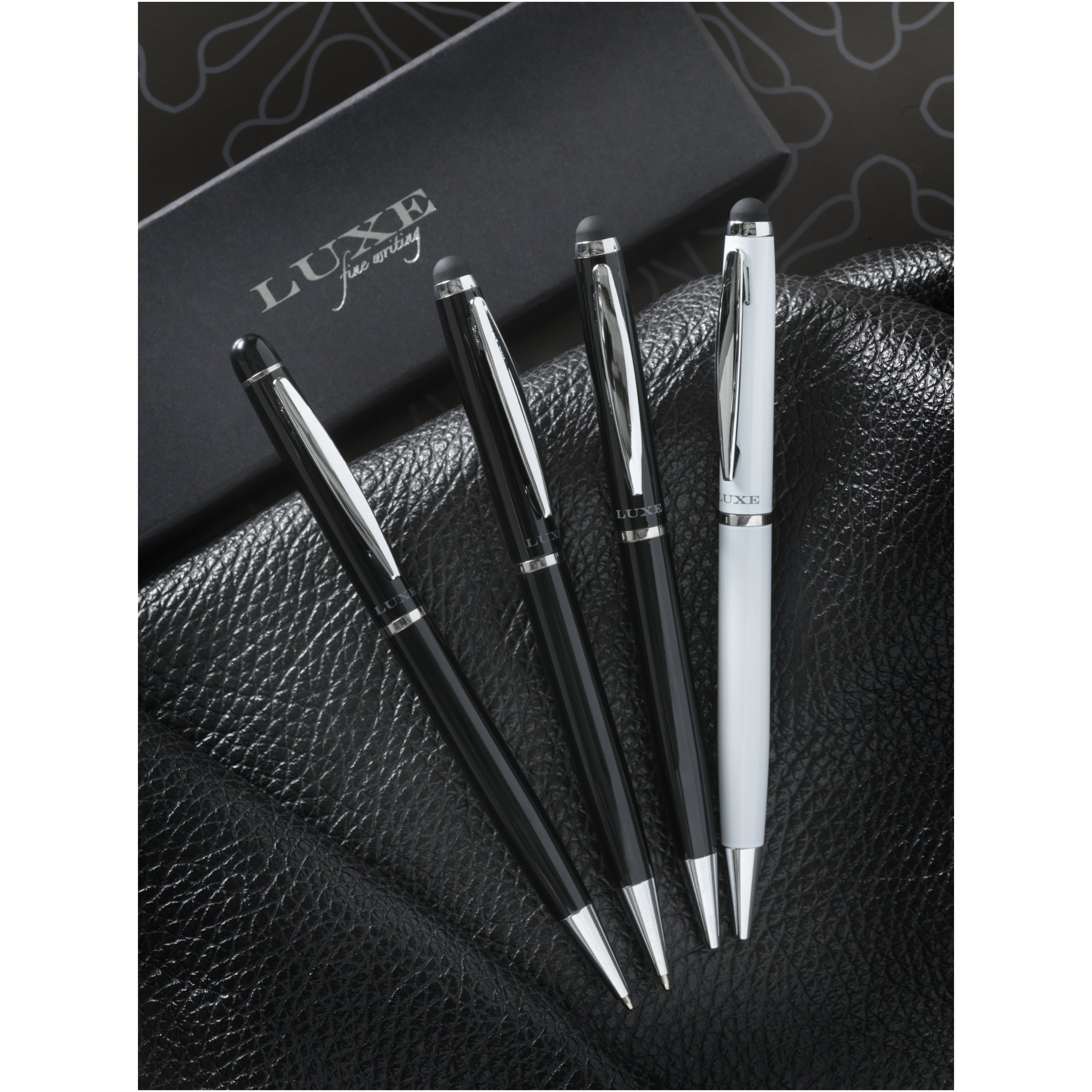 Lento Stylus Ballpoint Pen in Velvet Pouch
