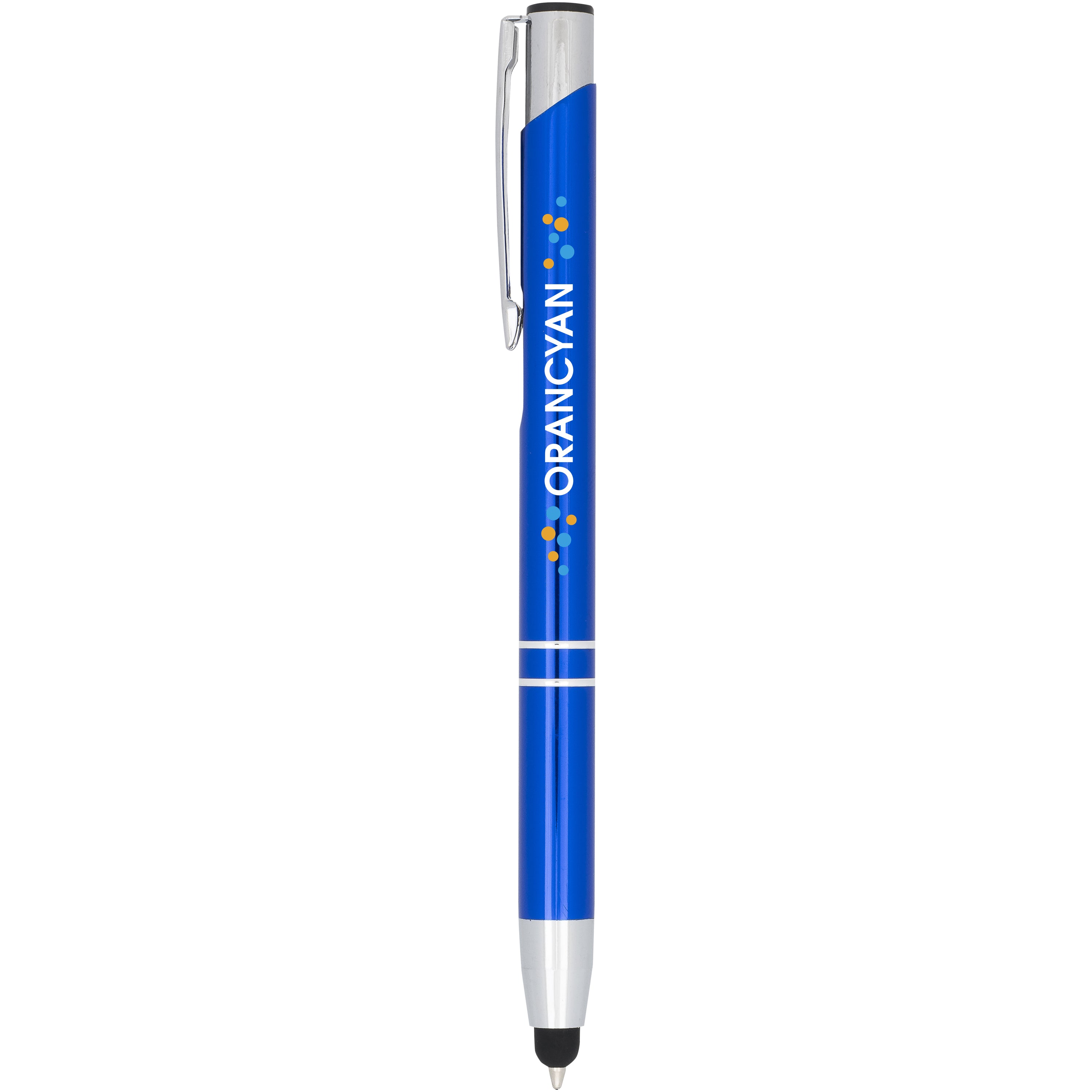 Moneta Anodised Aluminium Click Stylus Ballpoint Pen