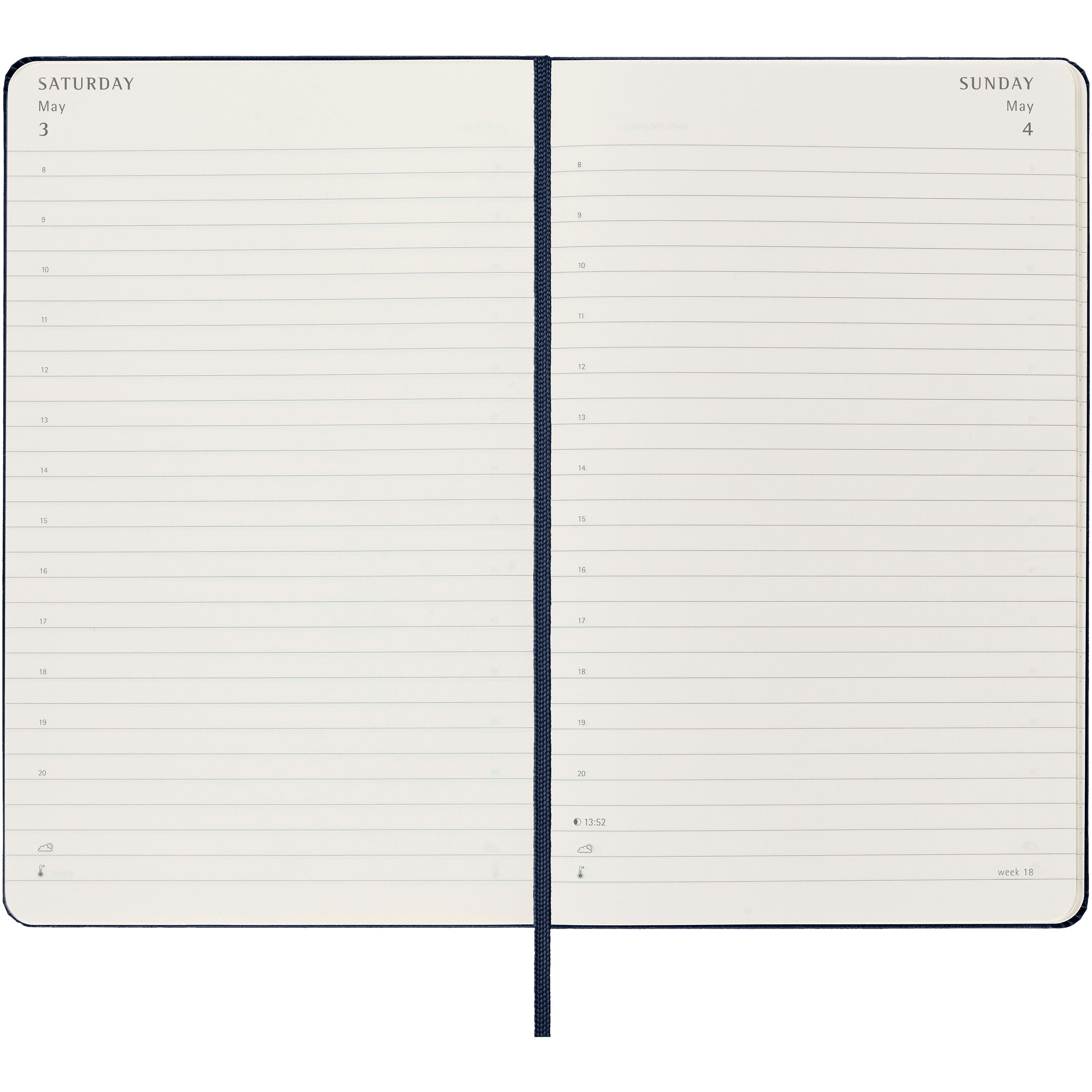 Large Moleskine Hard Cover 12 Month Daily Planner