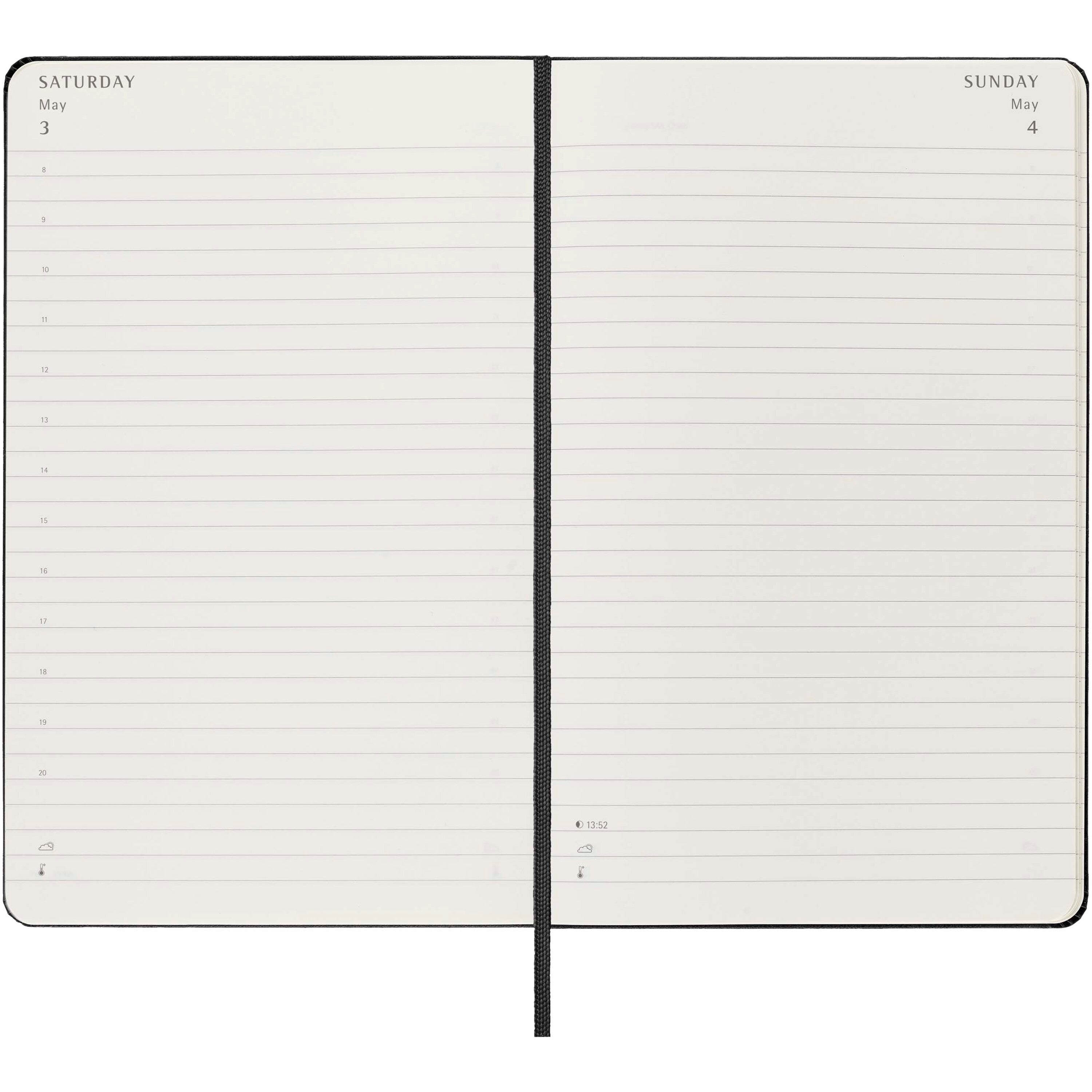 Large Moleskine Hard Cover 12 Month Daily Planner