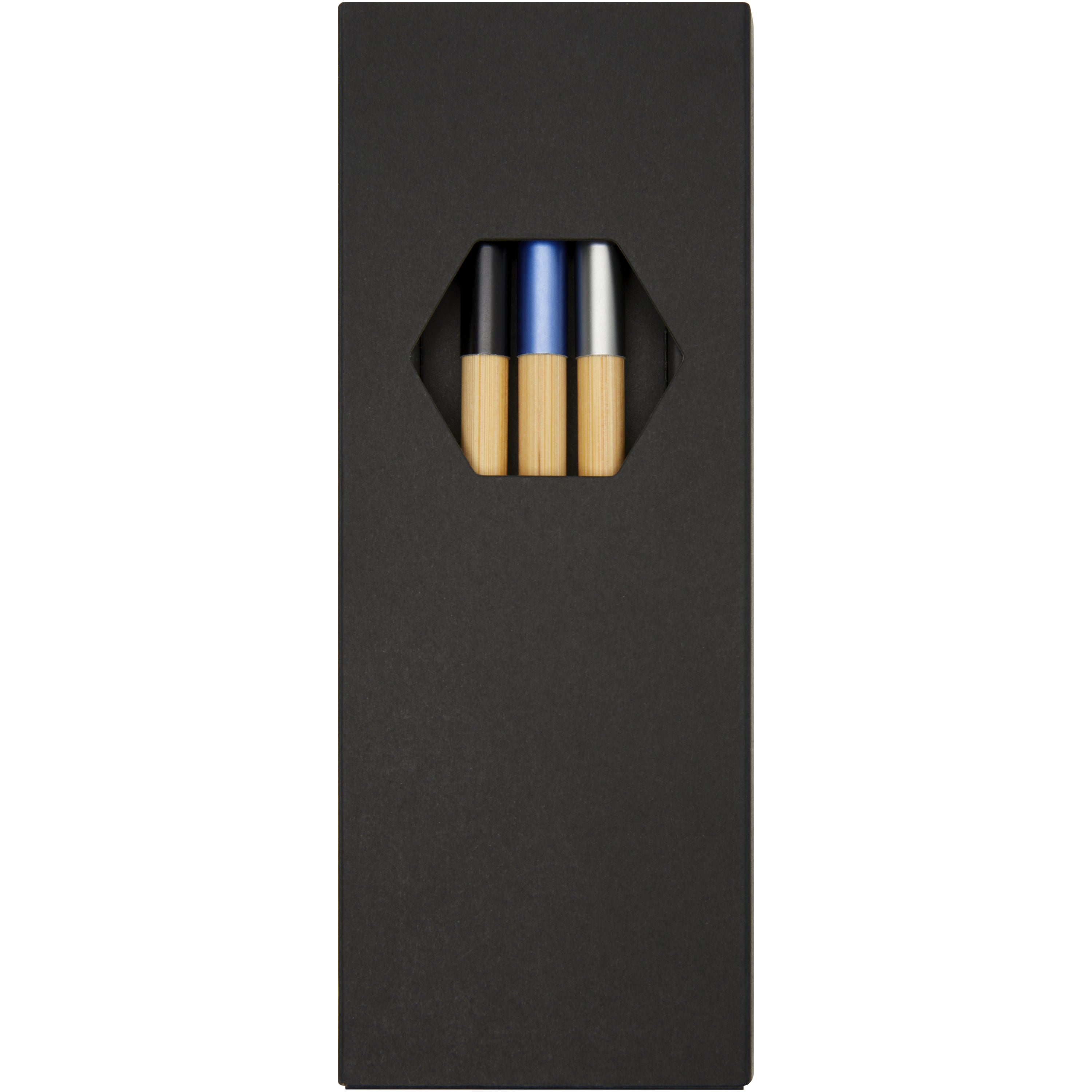 Kerf 3-Piece Bamboo Pen Set