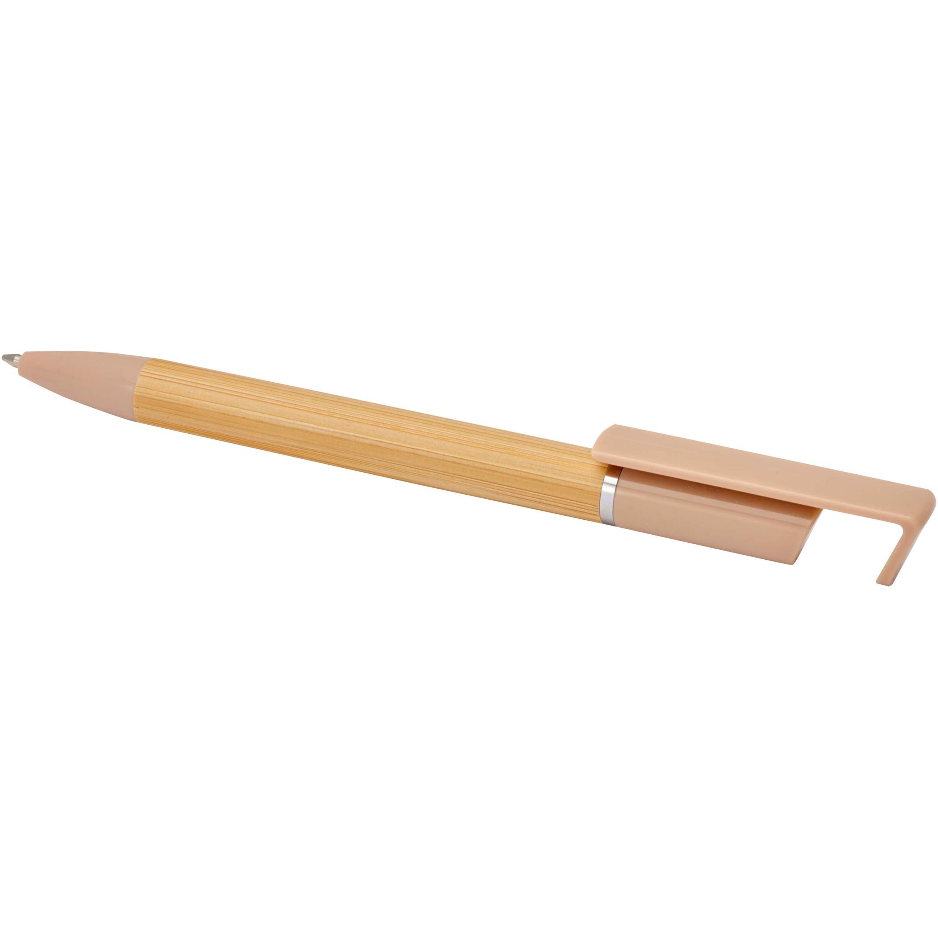 Bamboo Phone Holder Ballpoint Pen