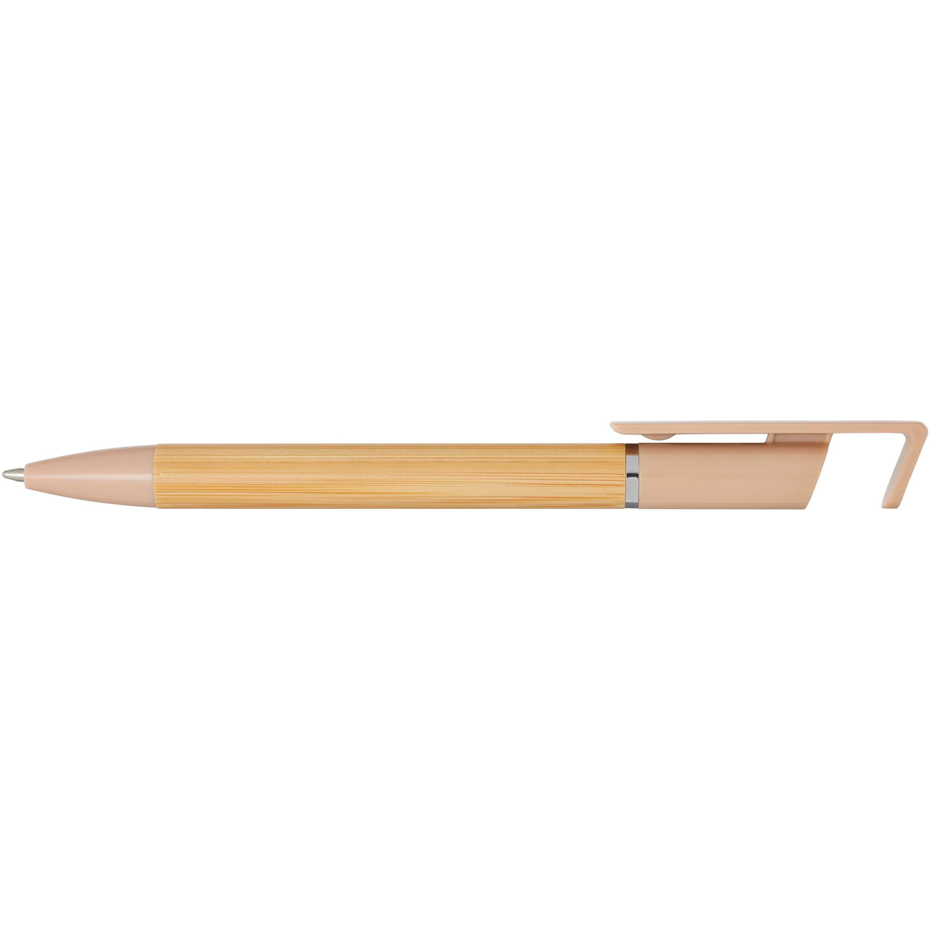 Bamboo Phone Holder Ballpoint Pen