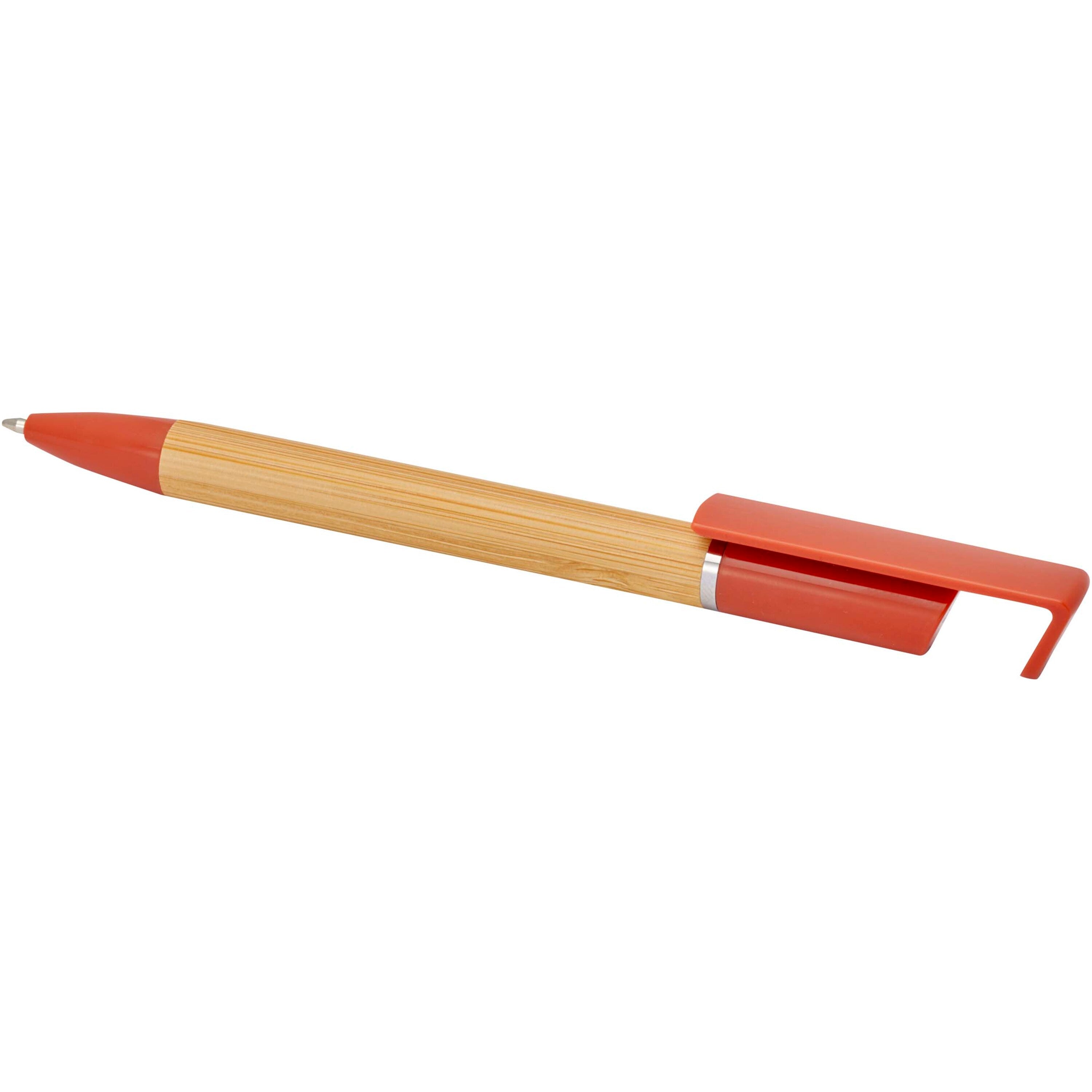 Bamboo Phone Holder Ballpoint Pen