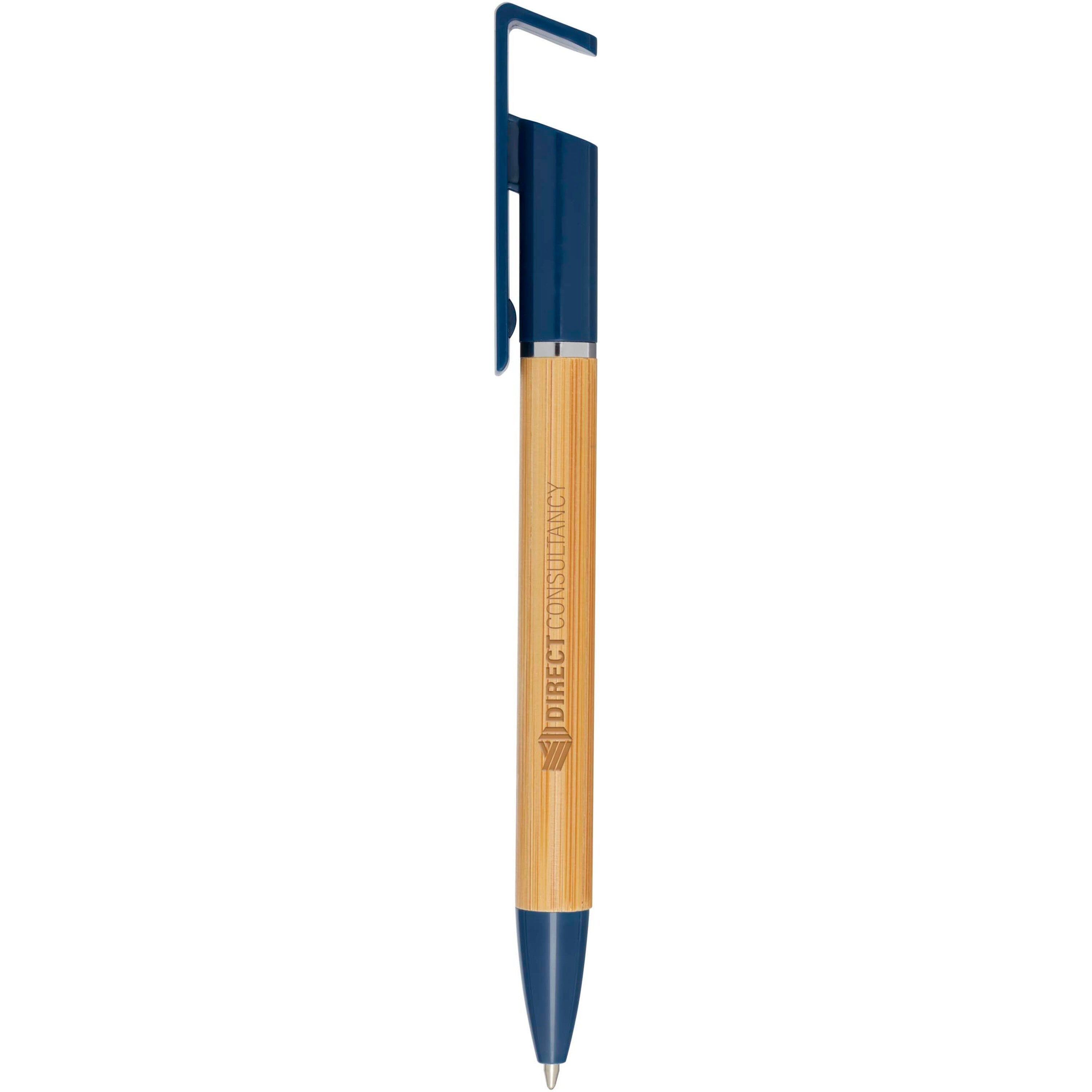 Bamboo Phone Holder Ballpoint Pen