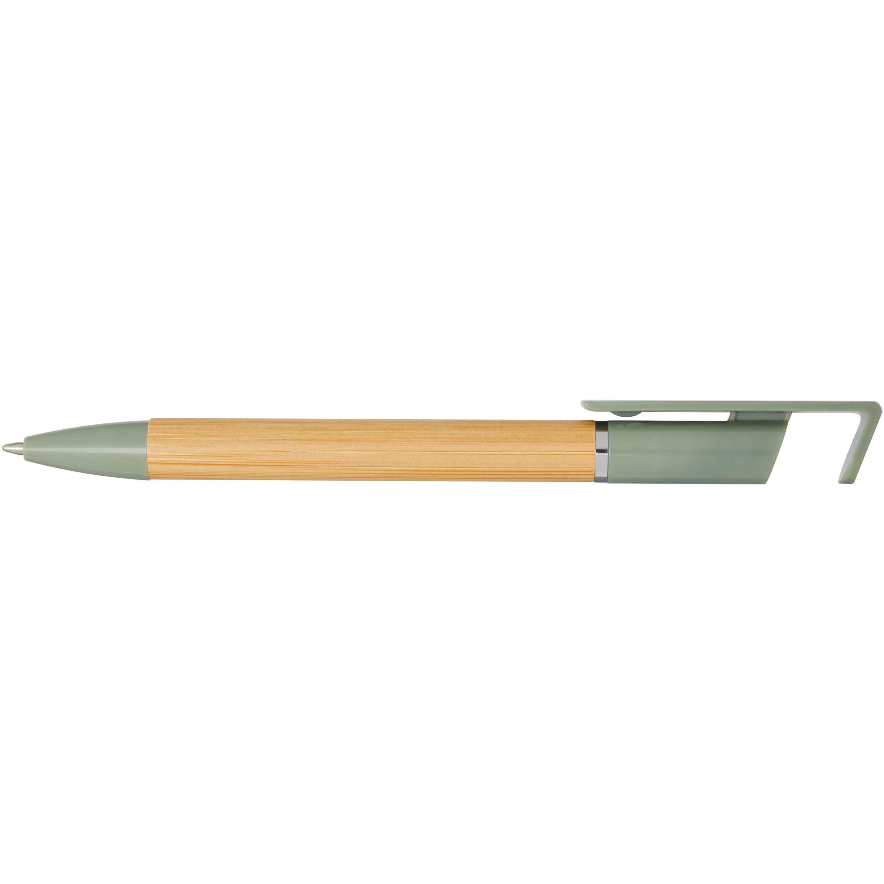 Bamboo Phone Holder Ballpoint Pen