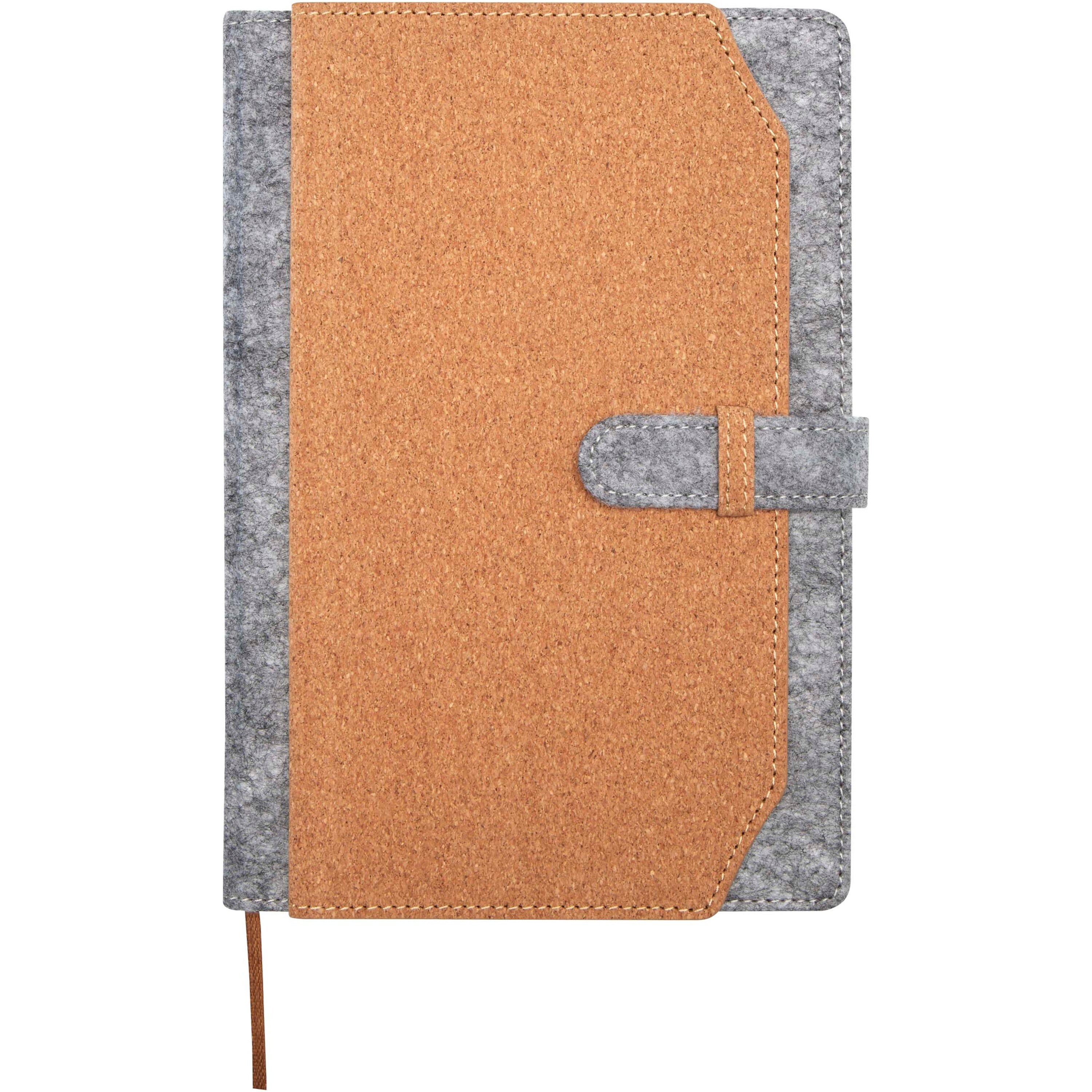 Viviana A5 Recycled Felt and Cork Notebook