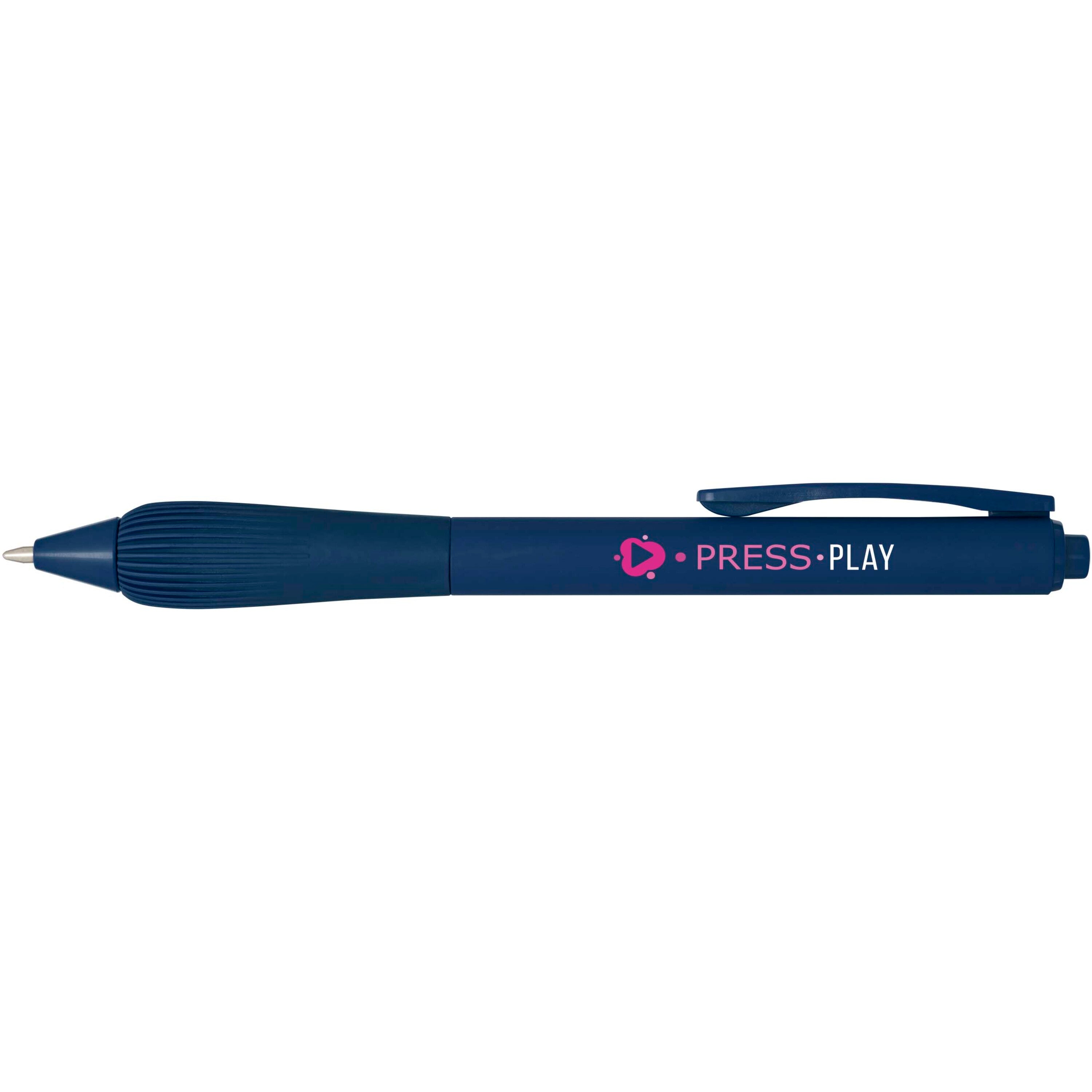 Ballpoint Pen with Rubberised Barrel