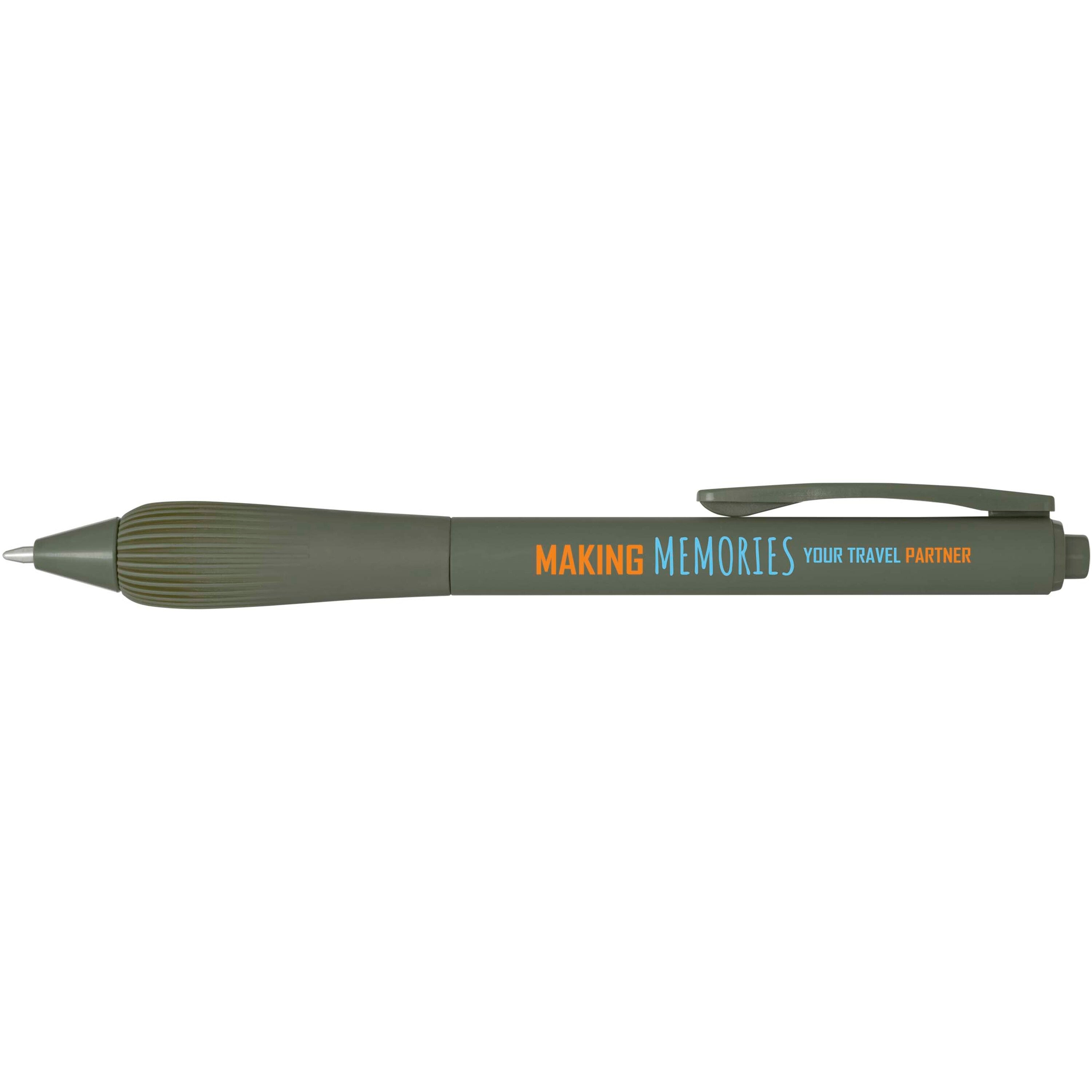 Ballpoint Pen with Rubberised Barrel
