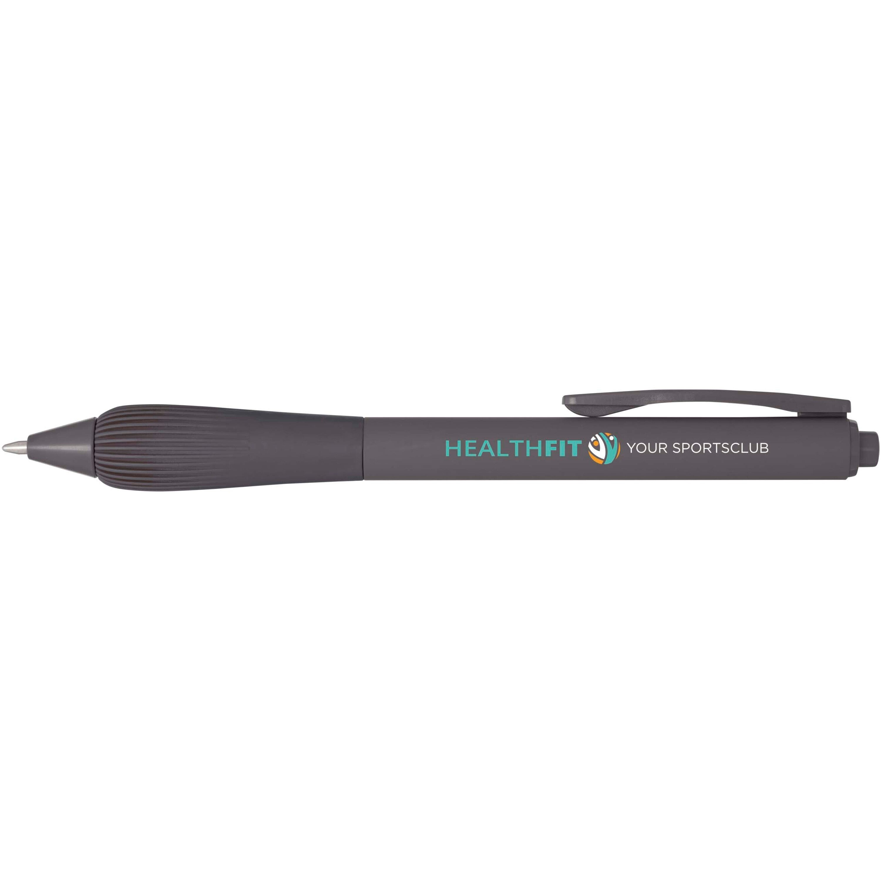 Ballpoint Pen with Rubberised Barrel