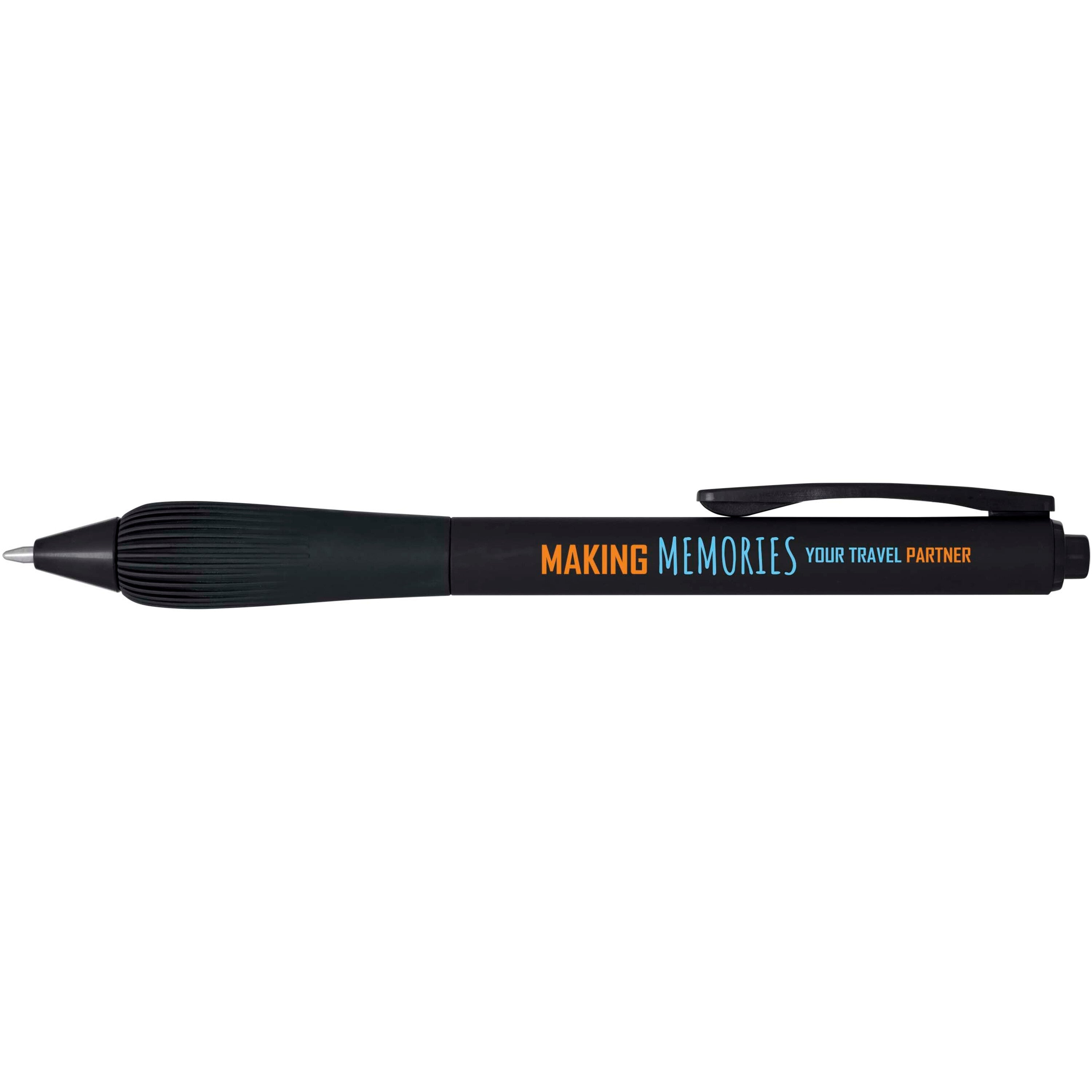 Ballpoint Pen with Rubberised Barrel