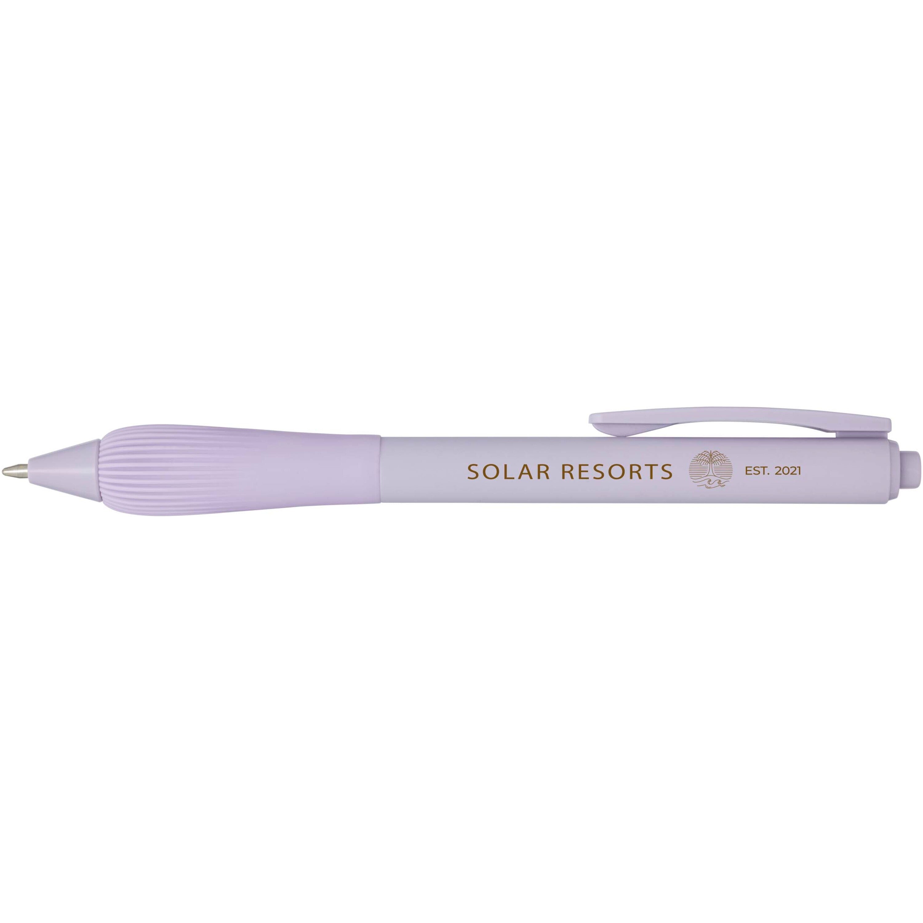 Recycled Plastic Pen with Rubberised Barrel