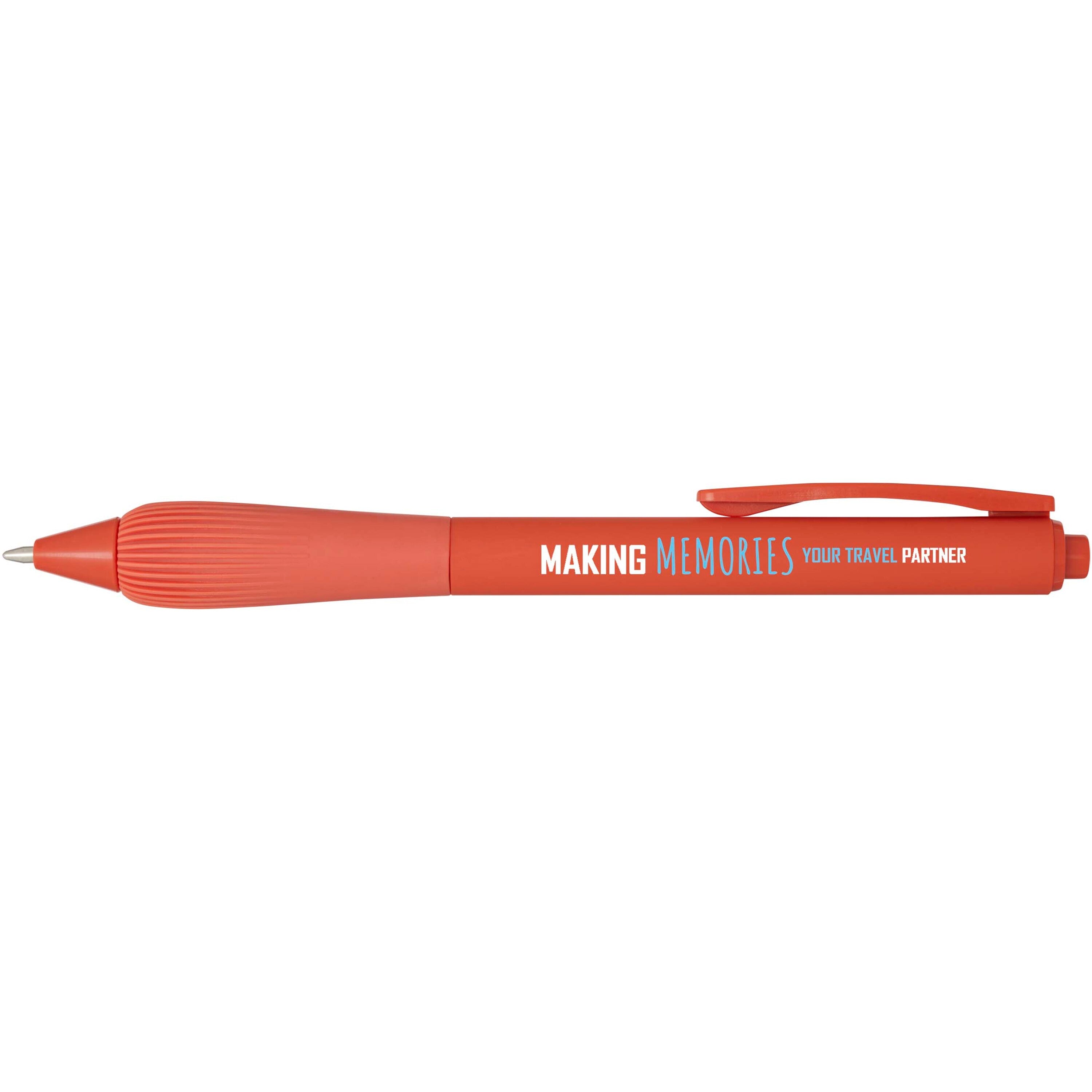 Recycled Plastic Pen with Rubberised Barrel