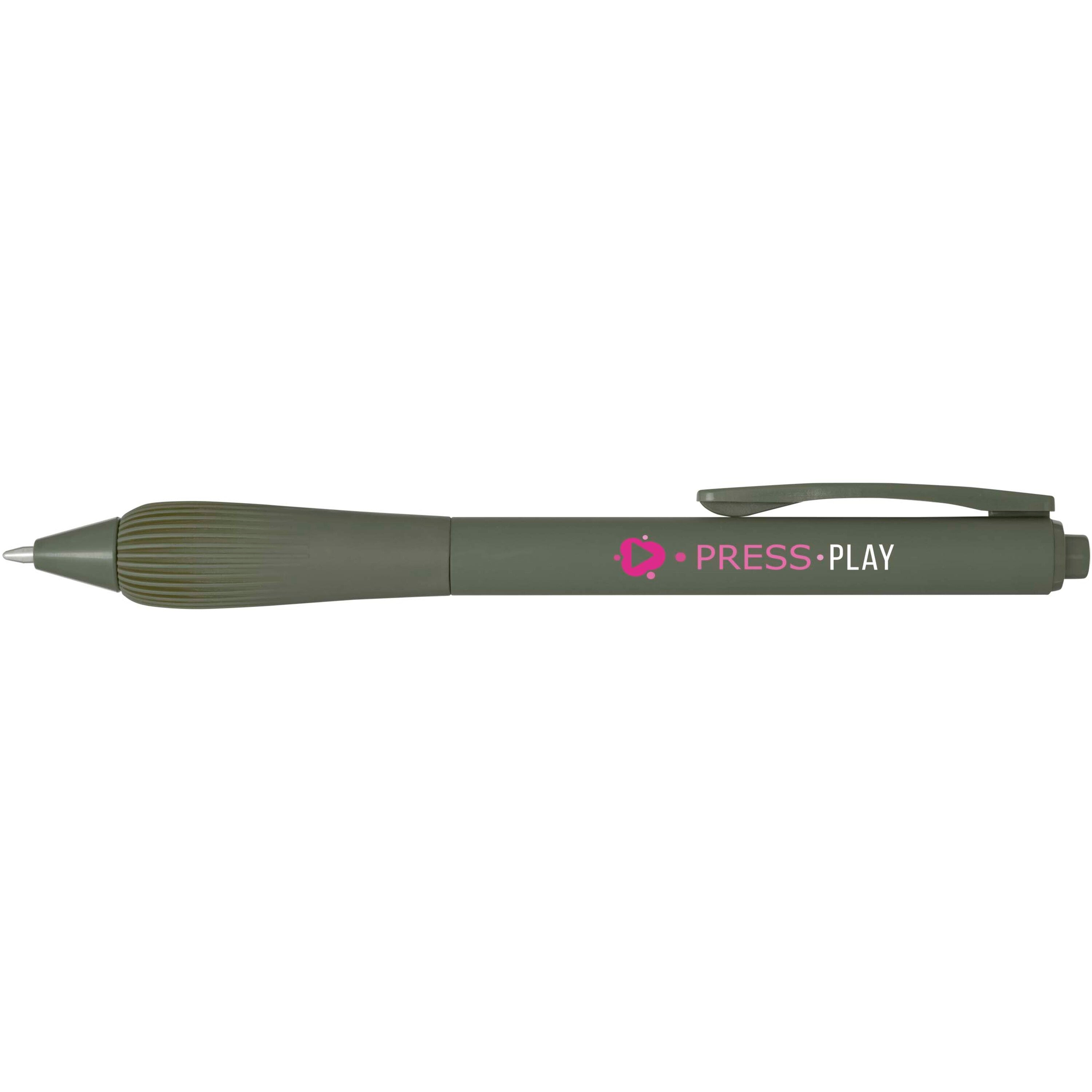 Recycled Plastic Pen with Rubberised Barrel