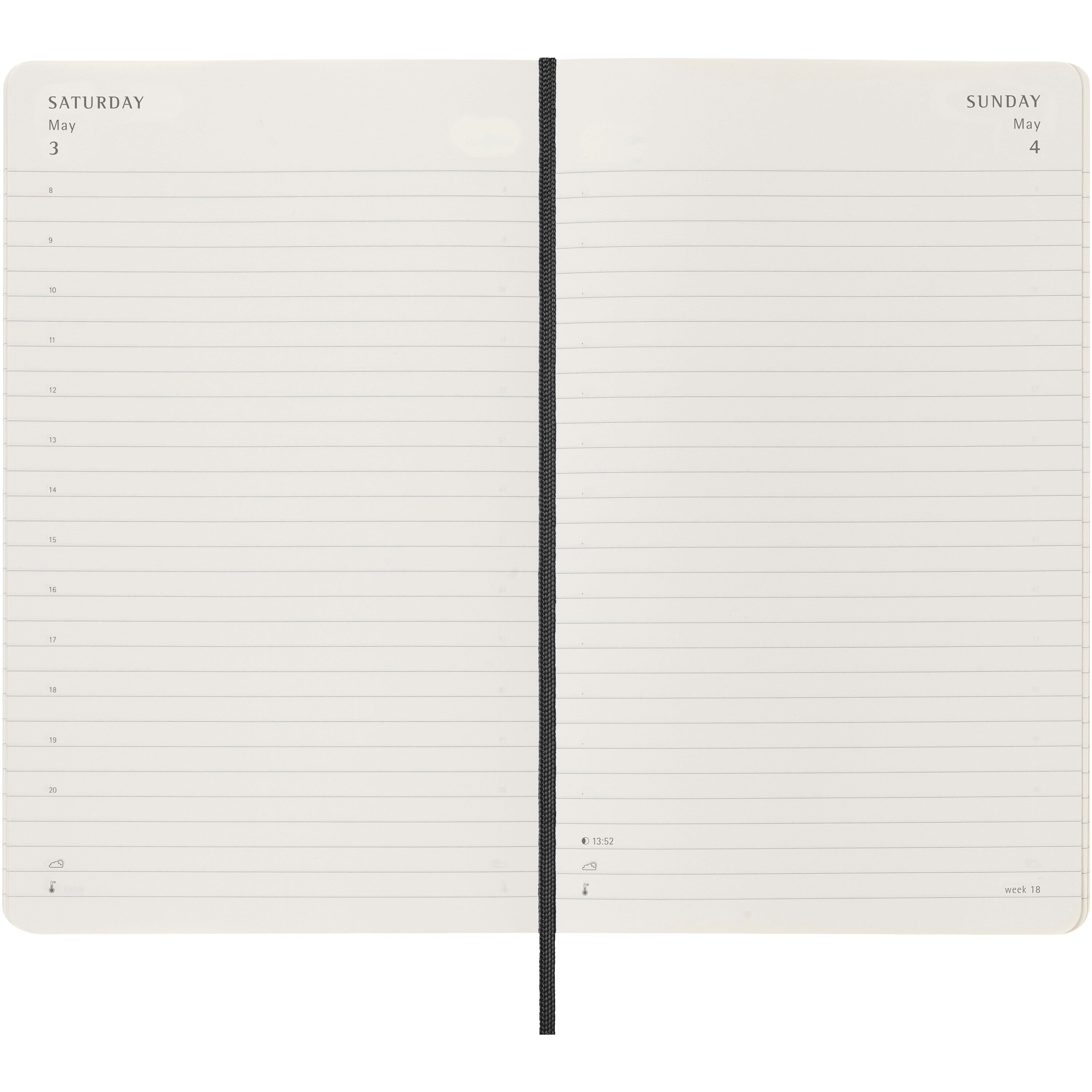 Moleskine Soft Cover Daily Planner with Elastic Closure