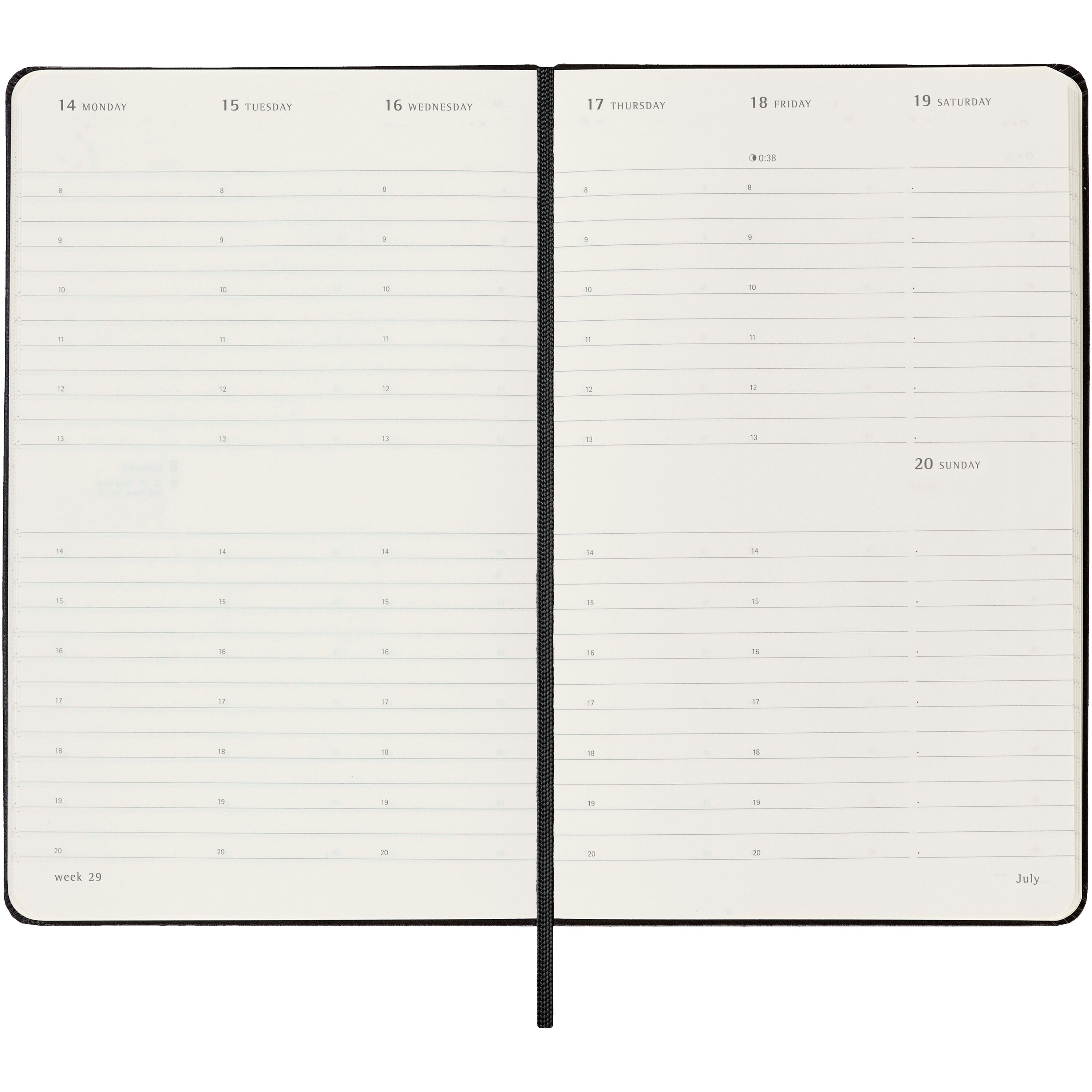 Moleskine Vertical Hard Cover Weekly Planner