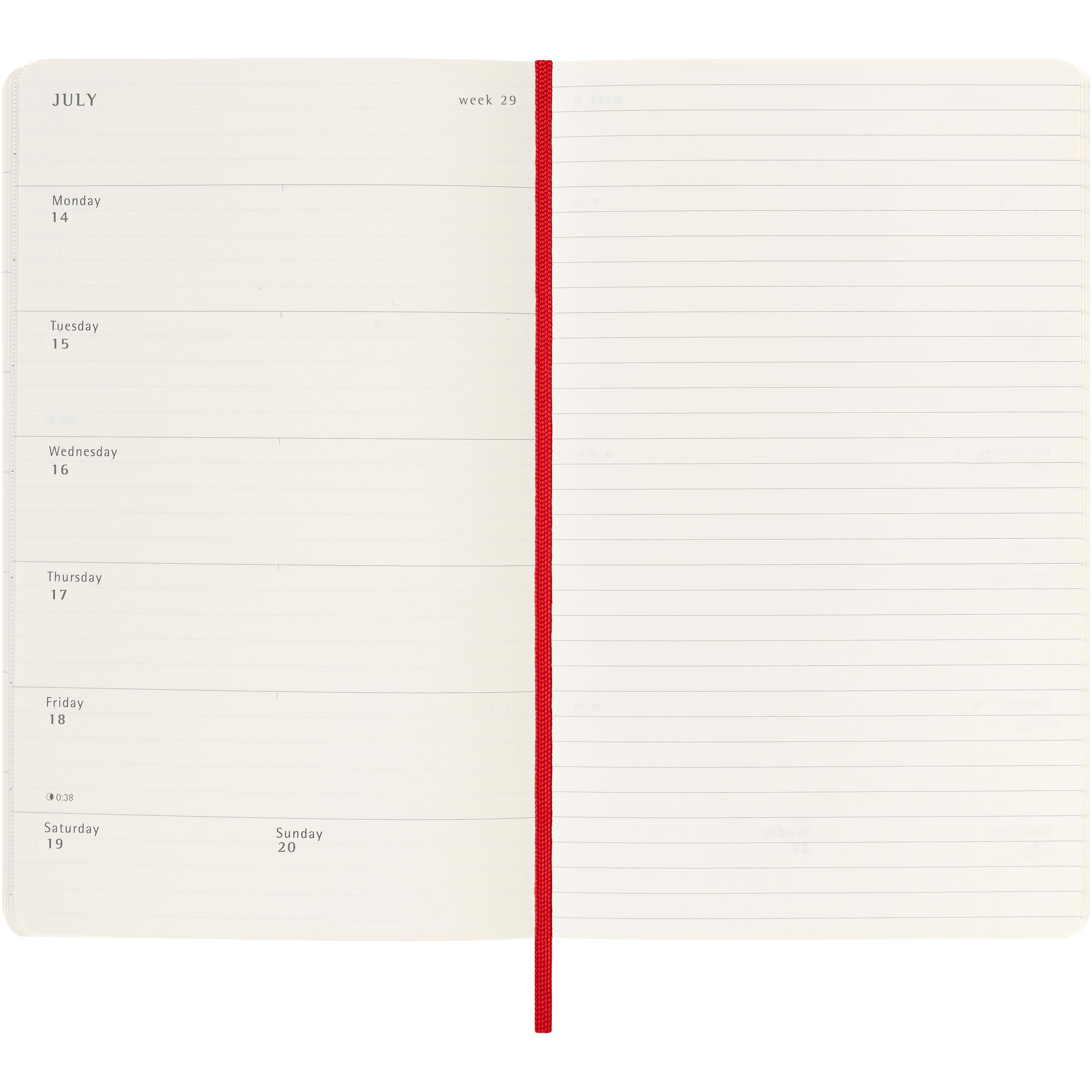 Moleskine Soft Weekly Planner with Acid Free Paper
