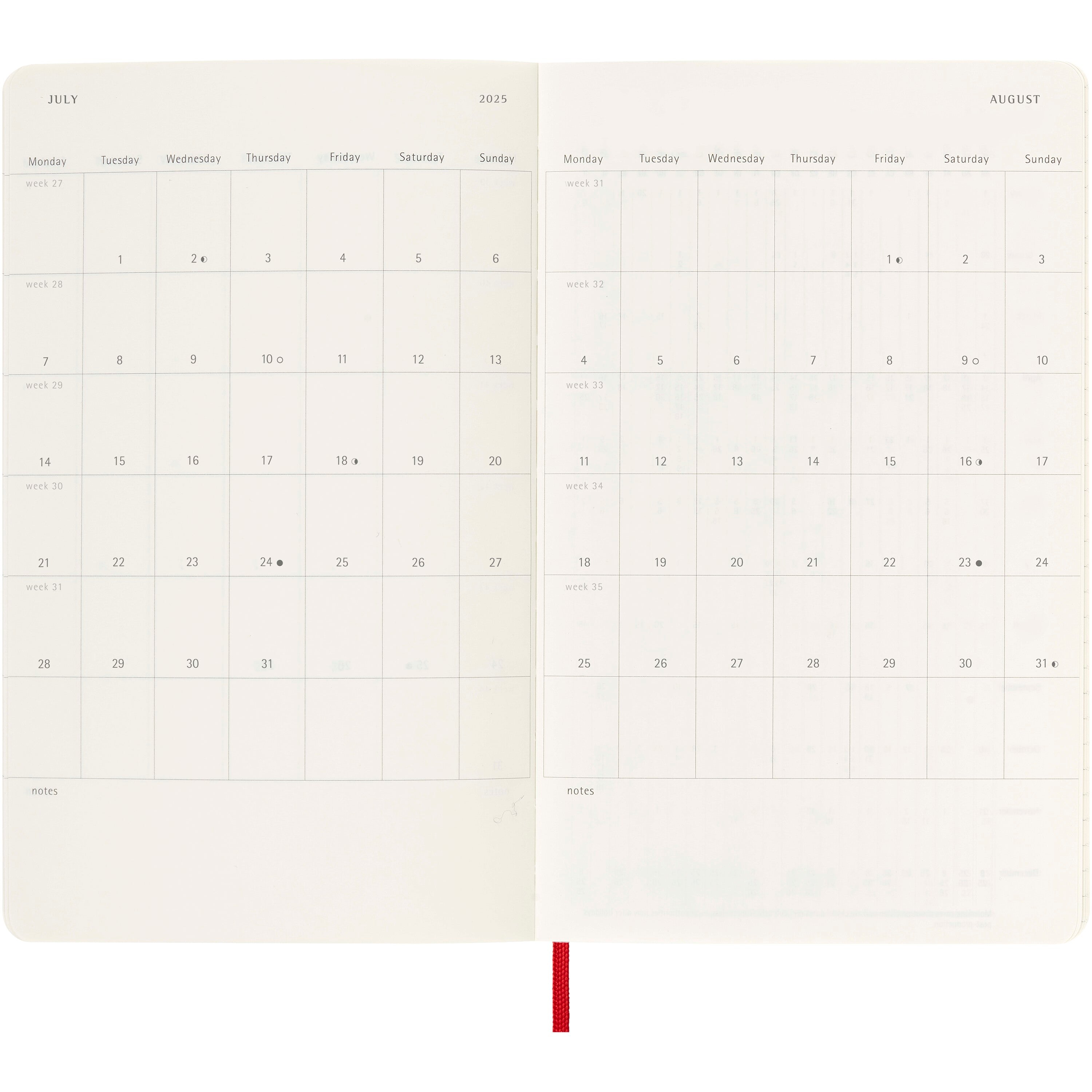 Moleskine Soft Weekly Planner with Acid Free Paper