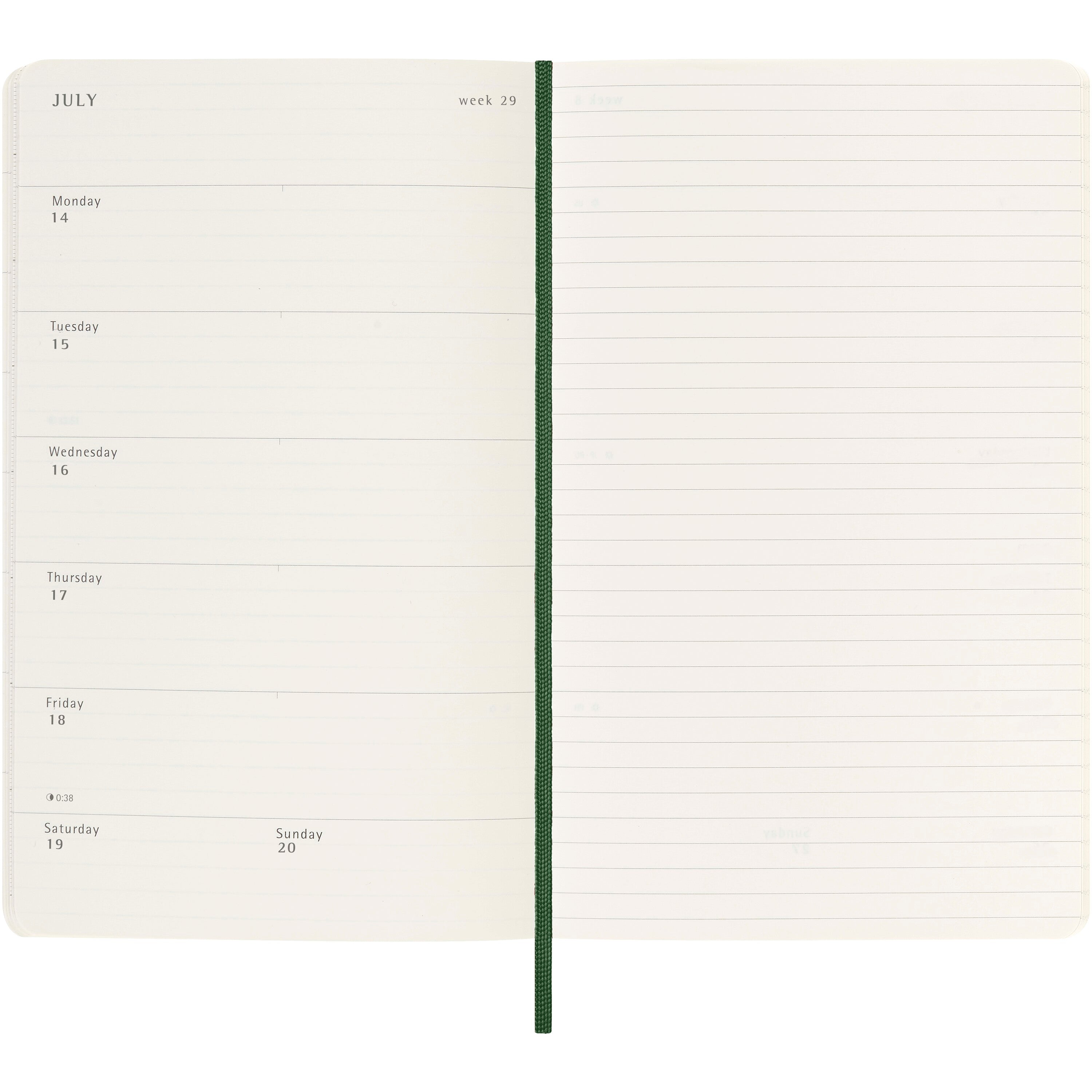 Moleskine Soft Weekly Planner with Acid Free Paper
