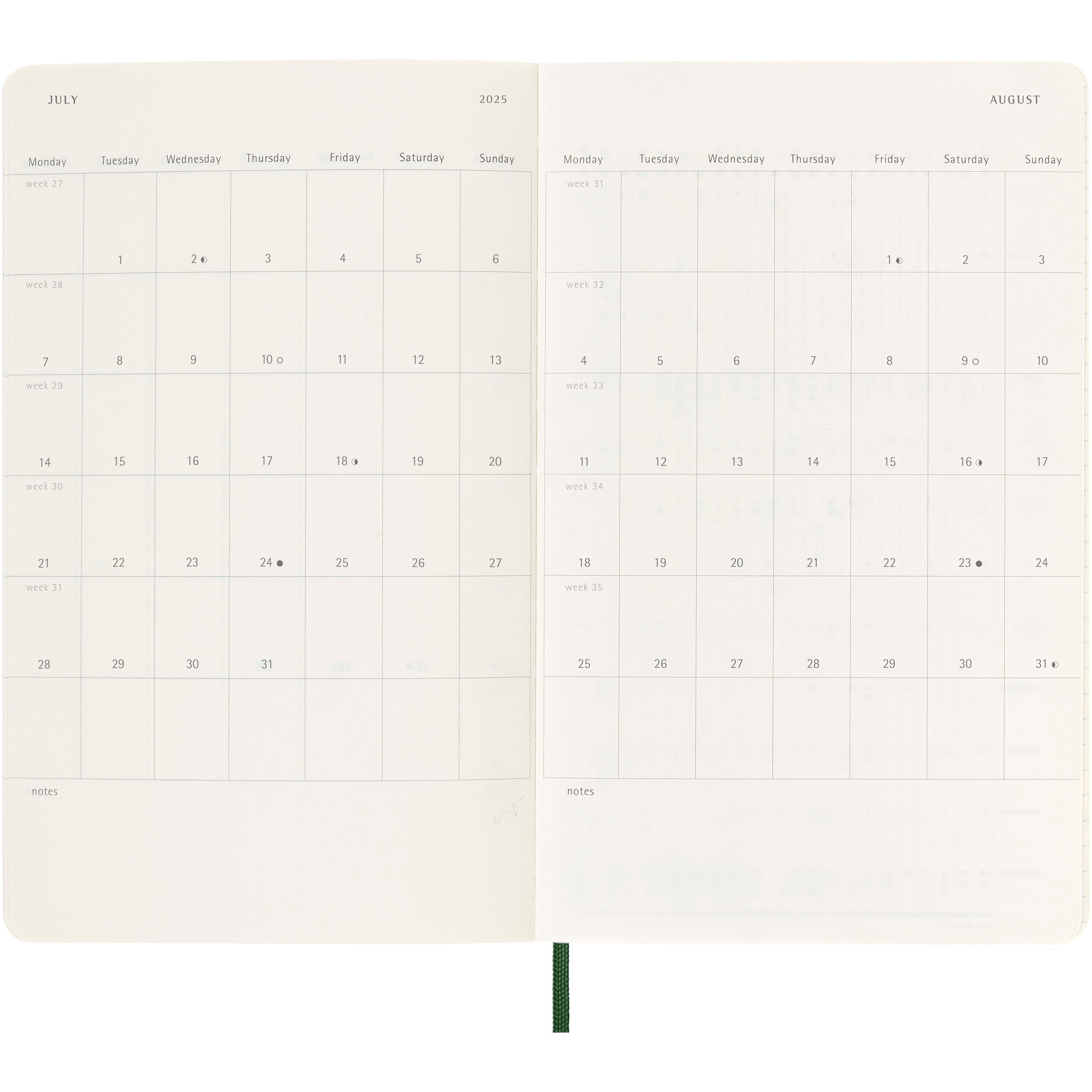 Moleskine Soft Weekly Planner with Acid Free Paper