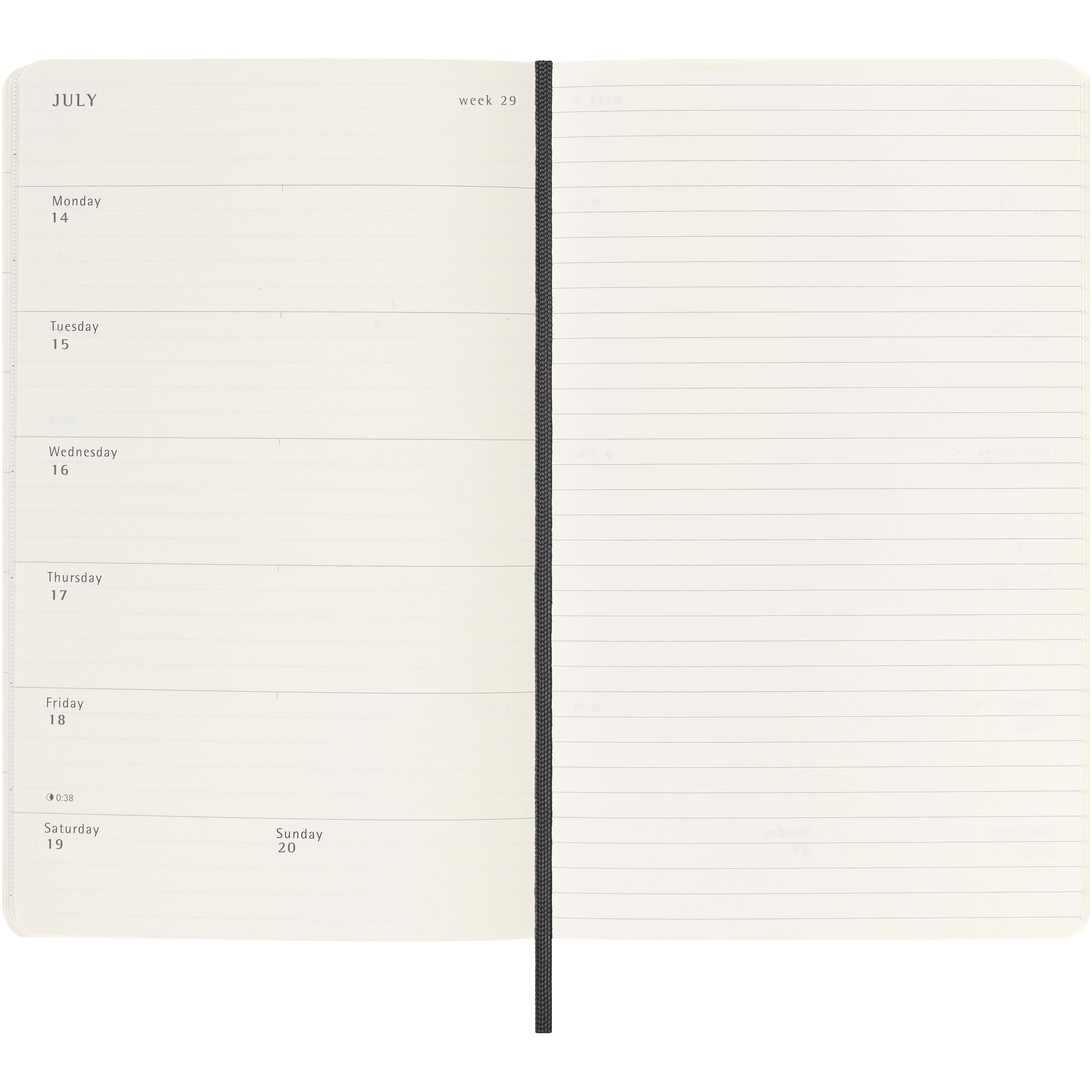 Moleskine Soft Weekly Planner with Acid Free Paper