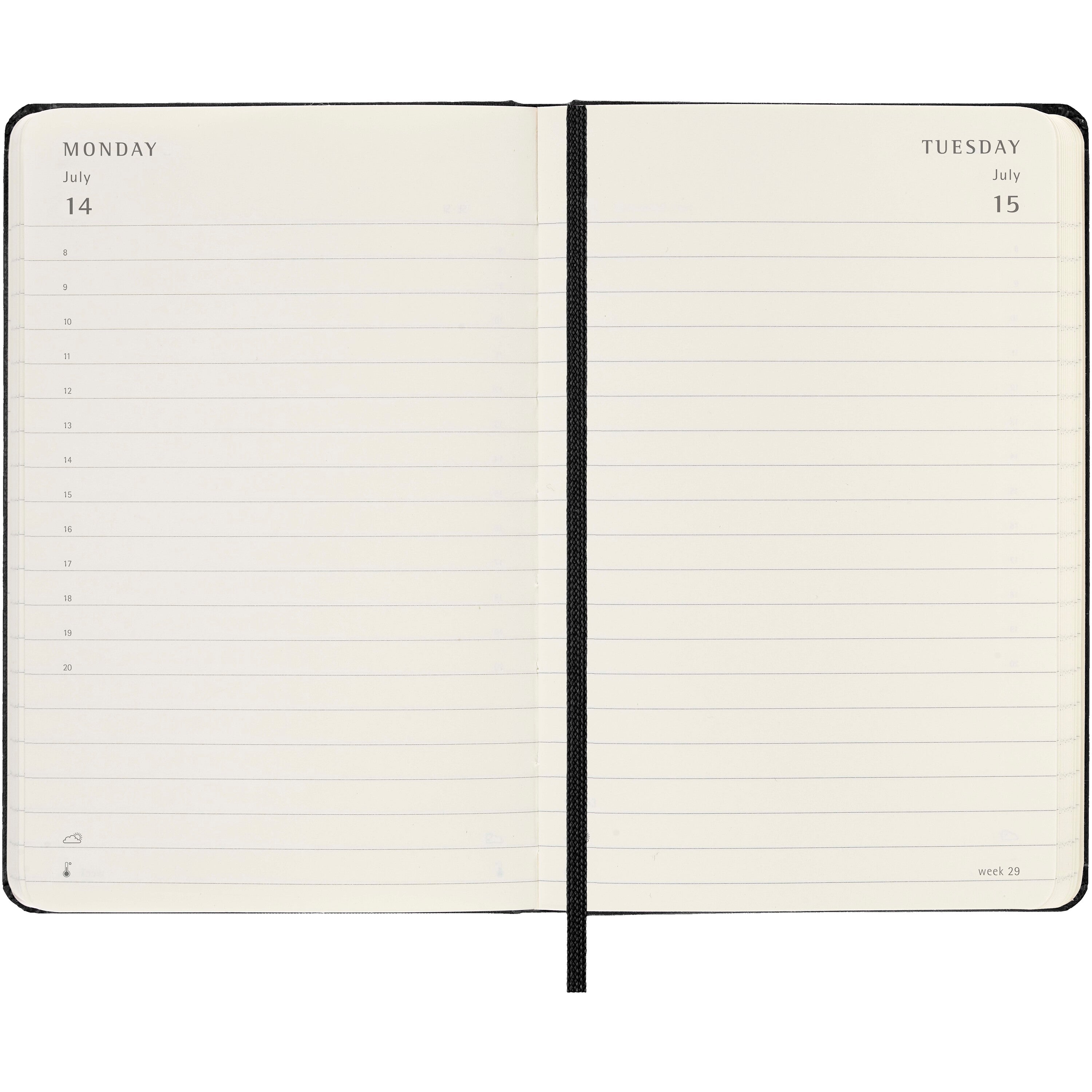 Luxury Moleskine Hard Cover 12 Month Daily Planner