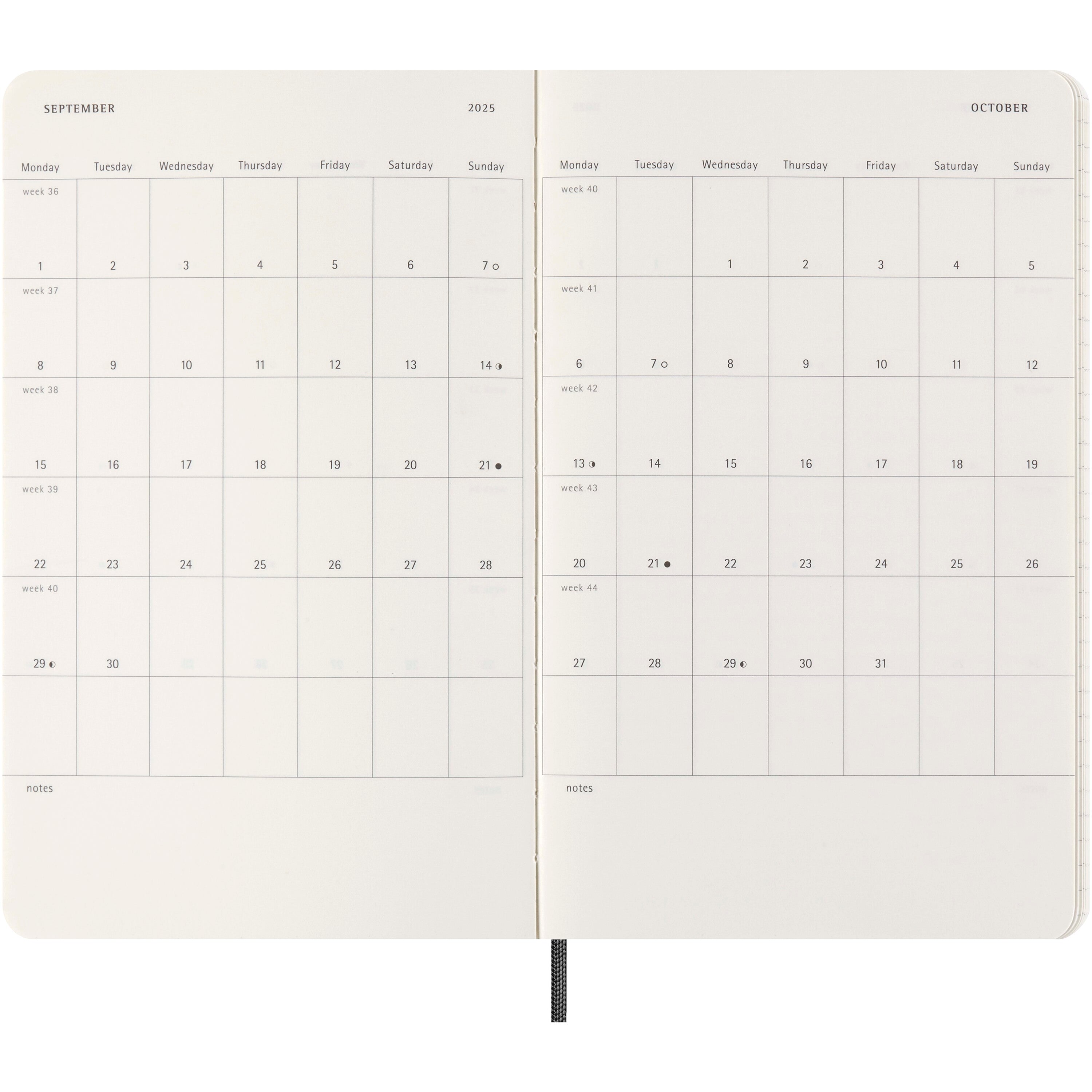 Vegea Boa 12 Month Weekly Planner