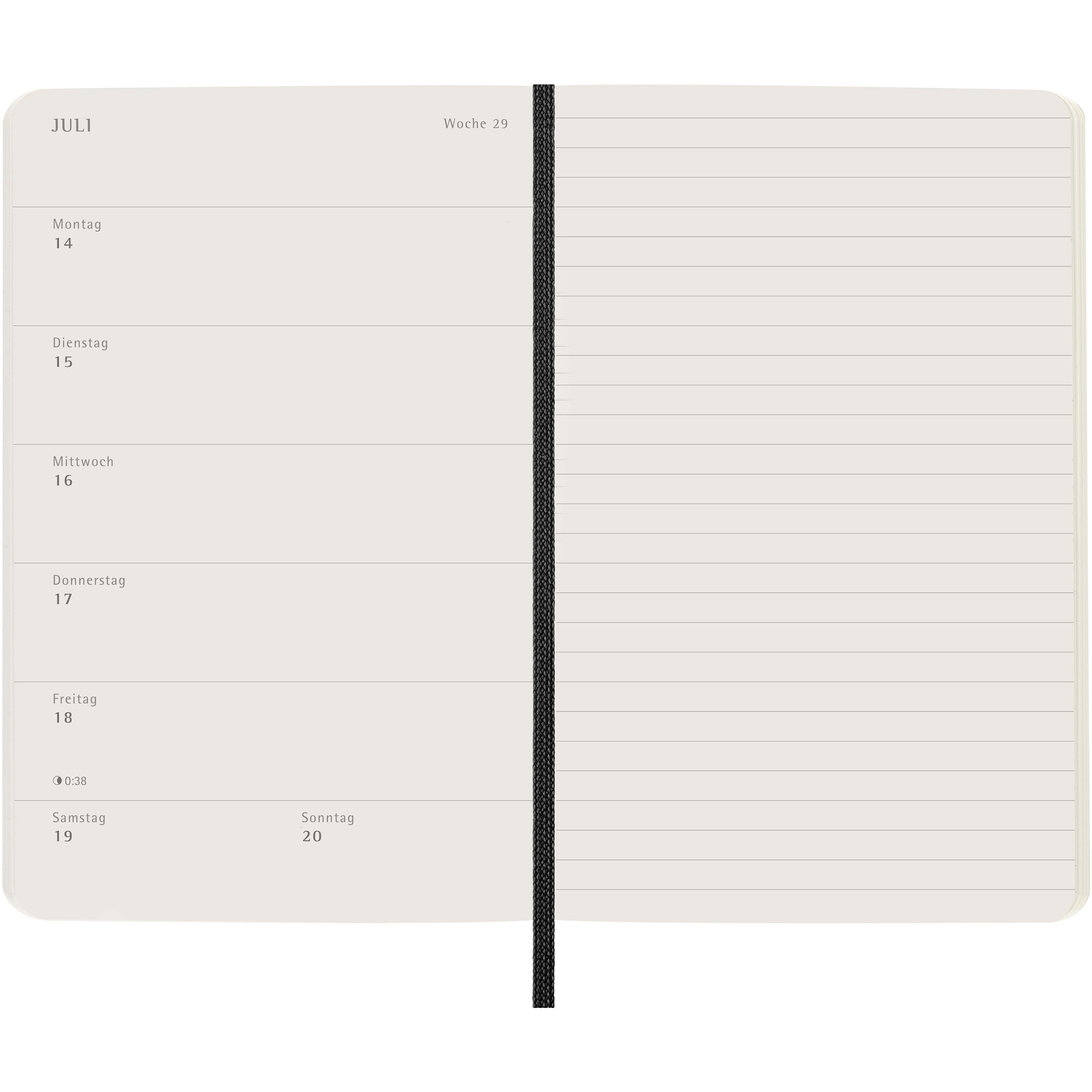 Moleskine Soft Cover German Weekly Planner