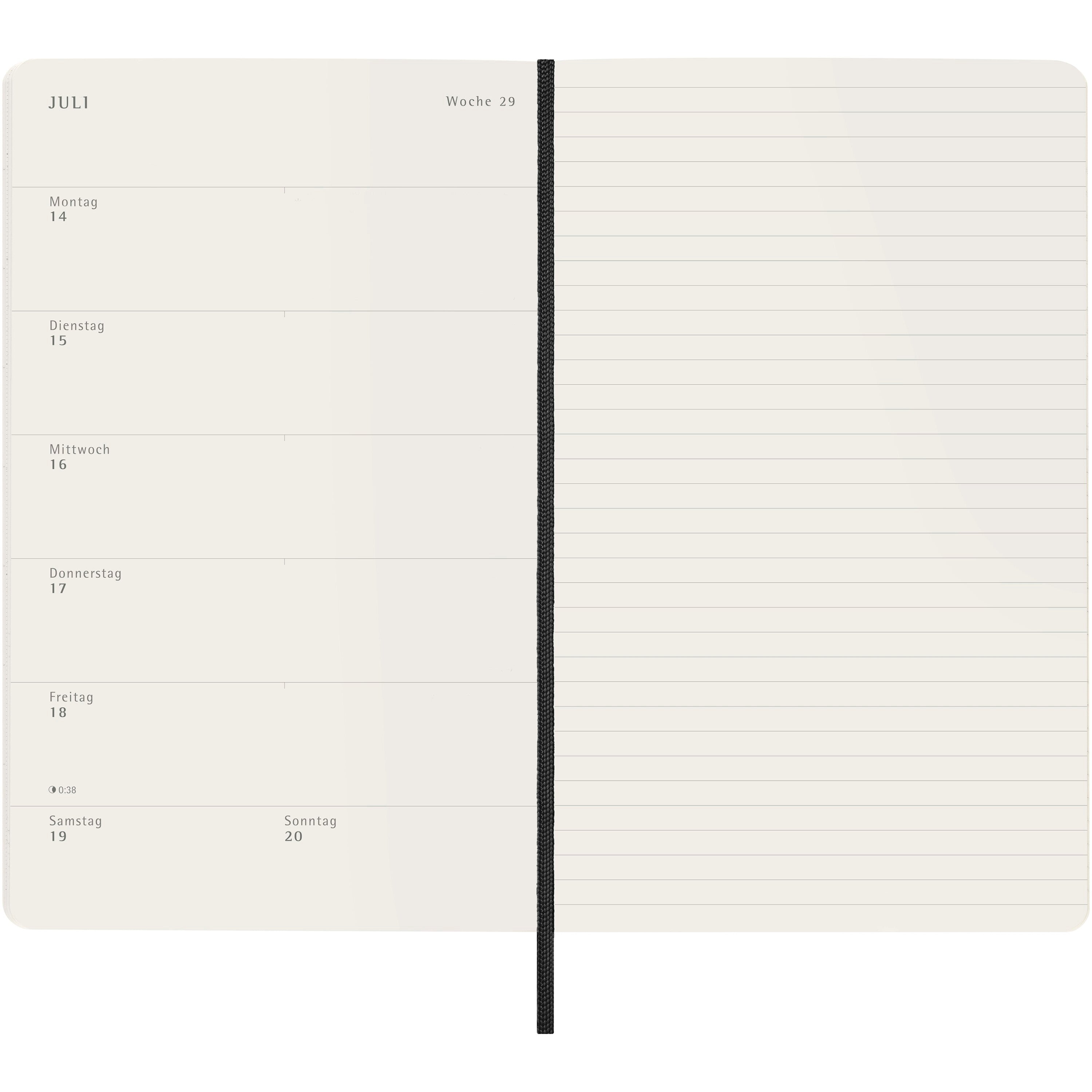 Moleskine Soft Cover German 12 Month Weekly Planner