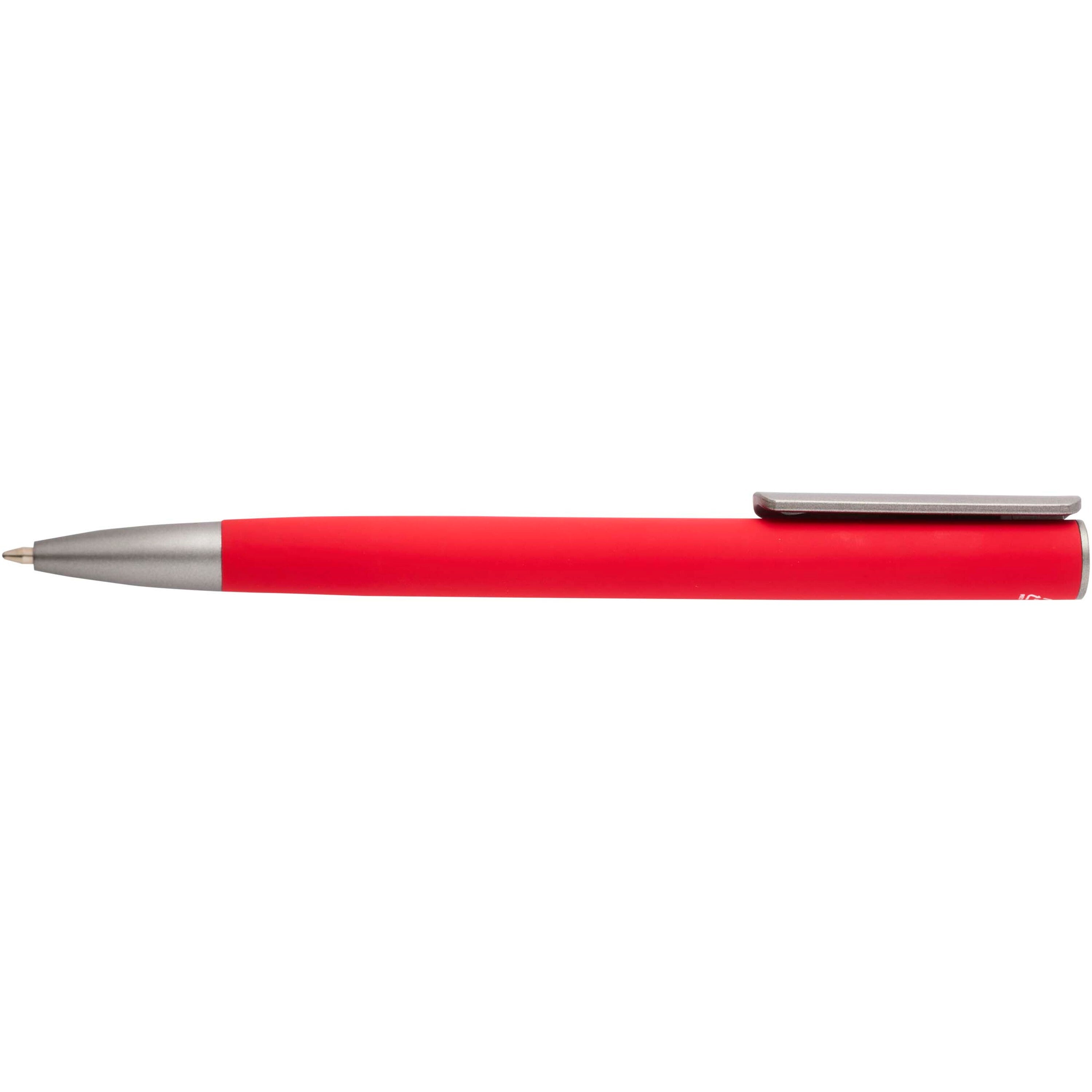 Silver Coated Clip Recycled Aluminium Ballpoint Pen