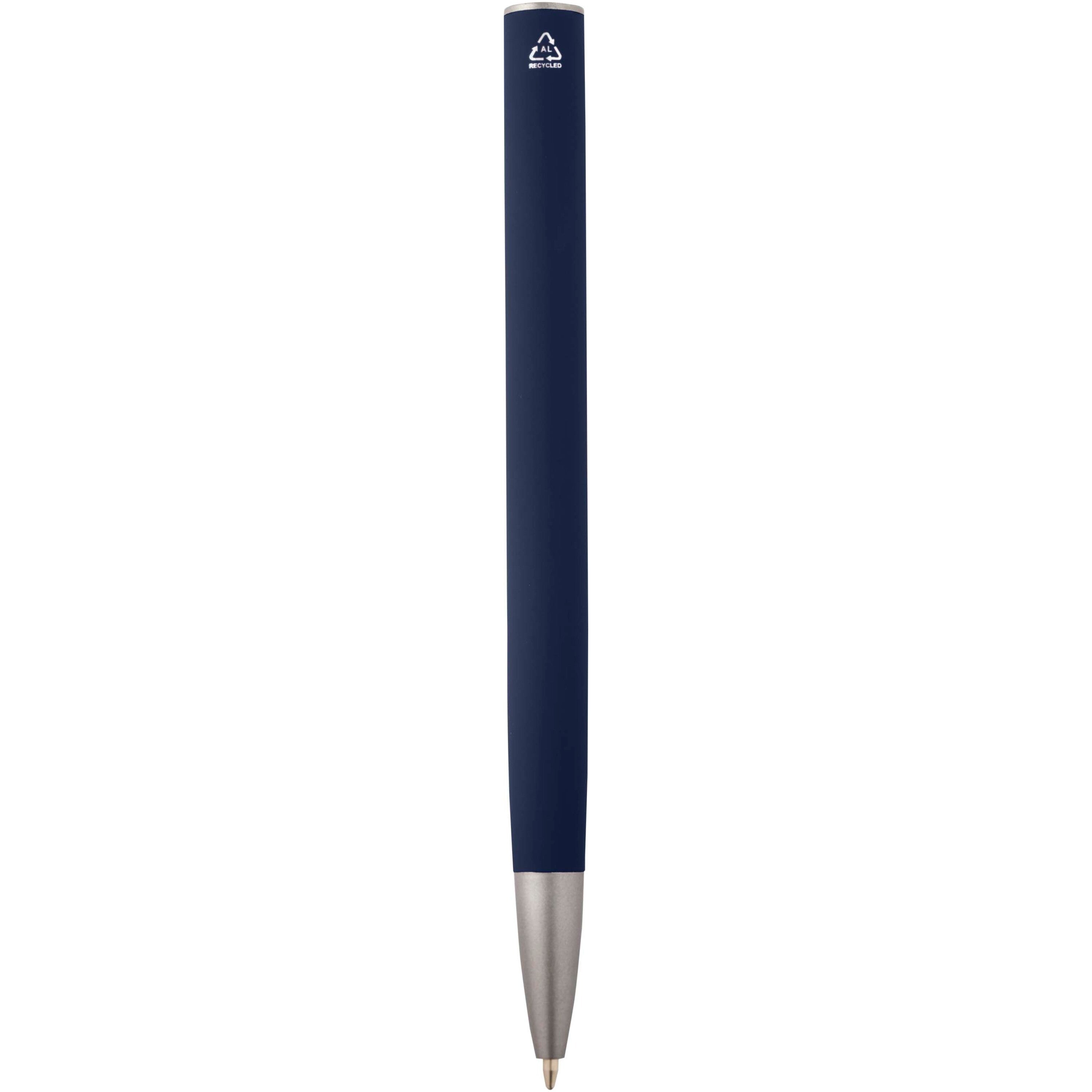 Silver Coated Clip Recycled Aluminium Ballpoint Pen