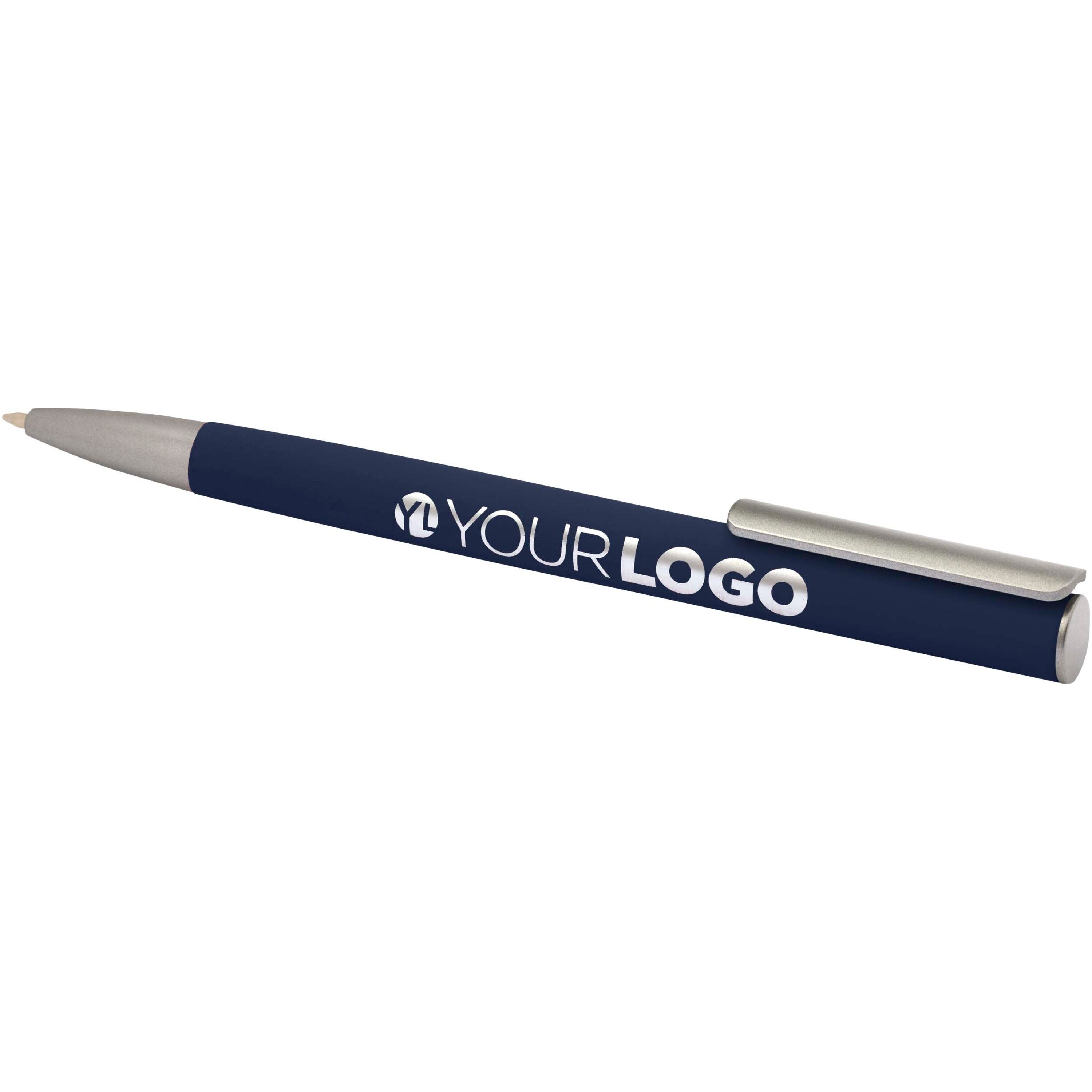 Silver Coated Clip Recycled Aluminium Ballpoint Pen