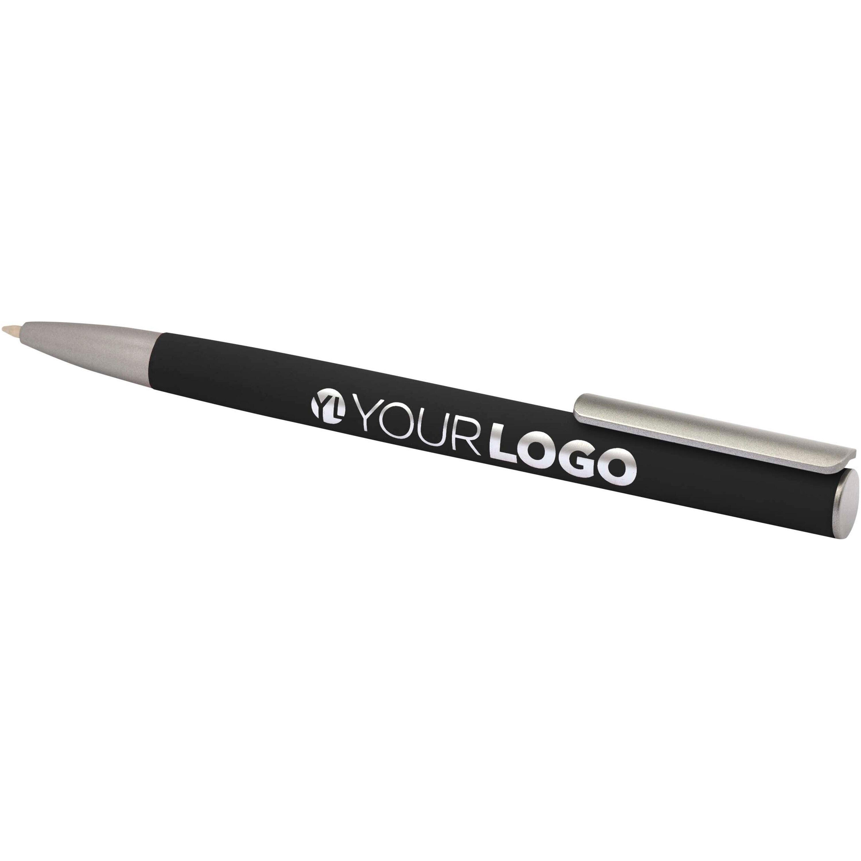 Silver Coated Clip Recycled Aluminium Ballpoint Pen
