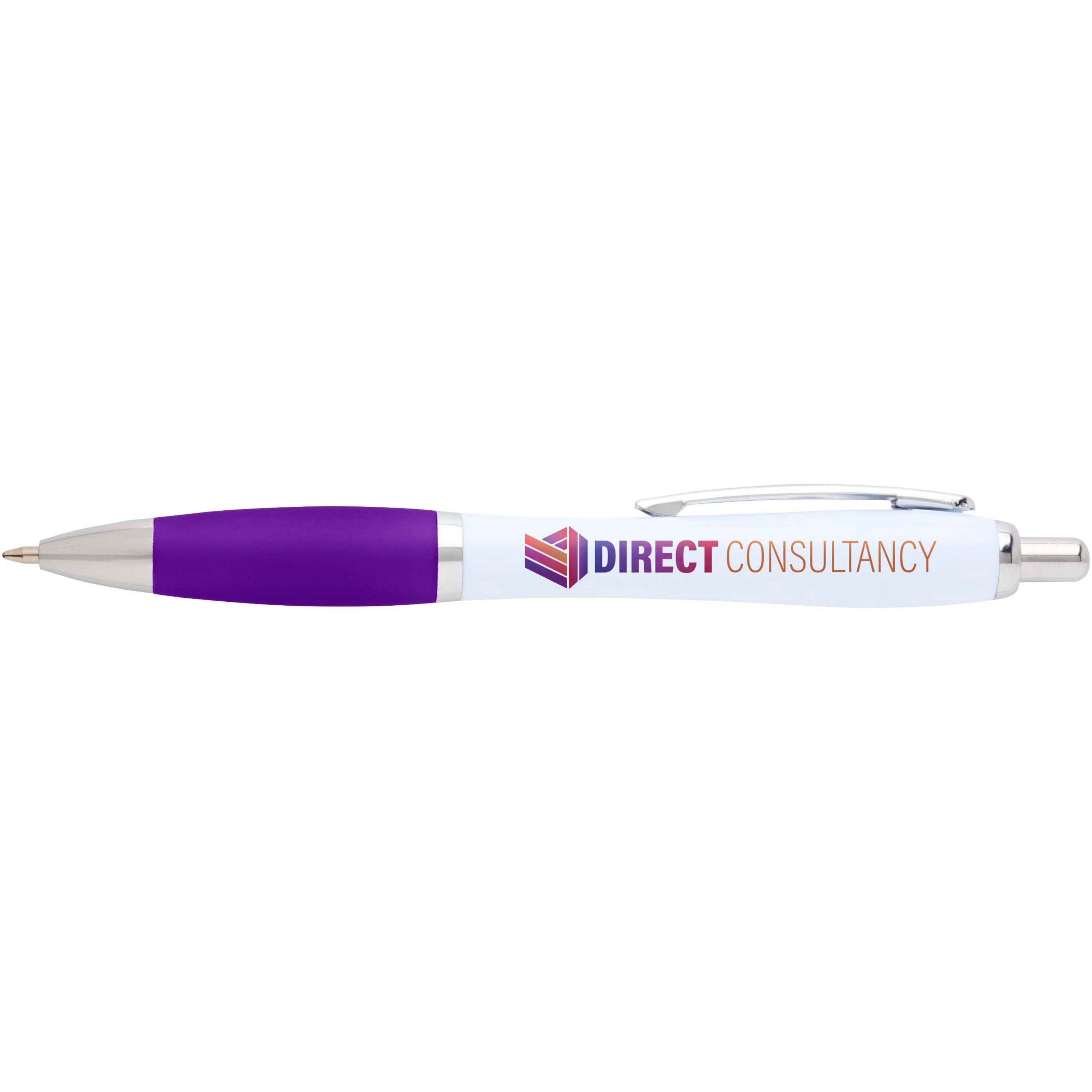 Soft Grip Ballpoint Pen in Recycled Plastic